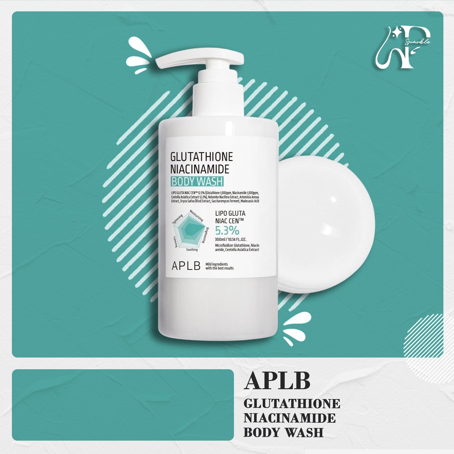 APLB Glutathione Niacinamide Body Wash