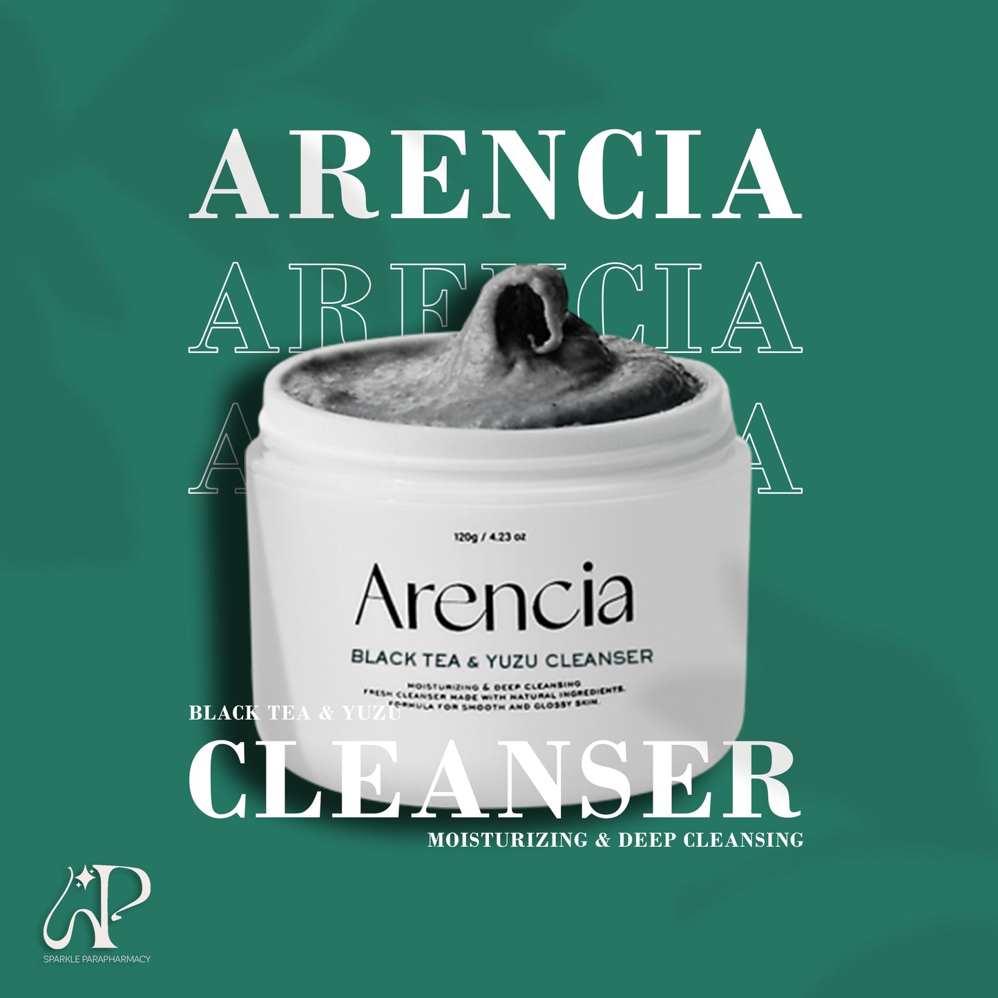 Arencia Black Tea & Yuzu Rice Mochi Cleanser