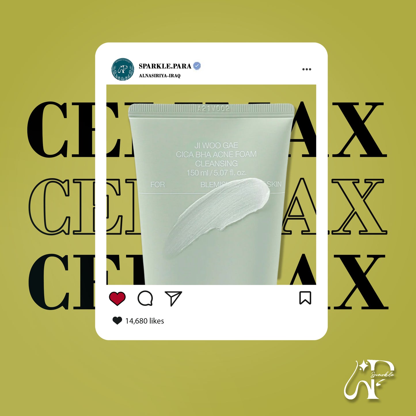Celimax Ji Woo Gae Cica BHA Acne Foam Cleansing
