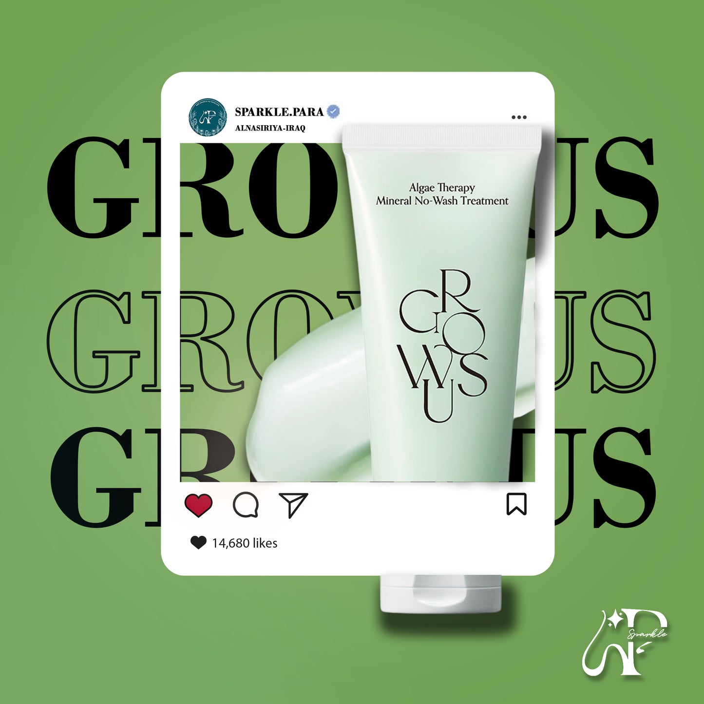 GROWUS Algae Therapy Mineral No-Wash Treatment