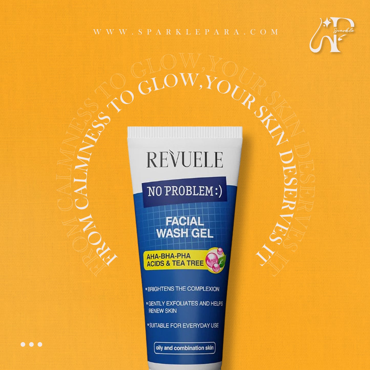 Revuele AHA-BHA-PHA Facial Wash Gel Acids & Tea Tree