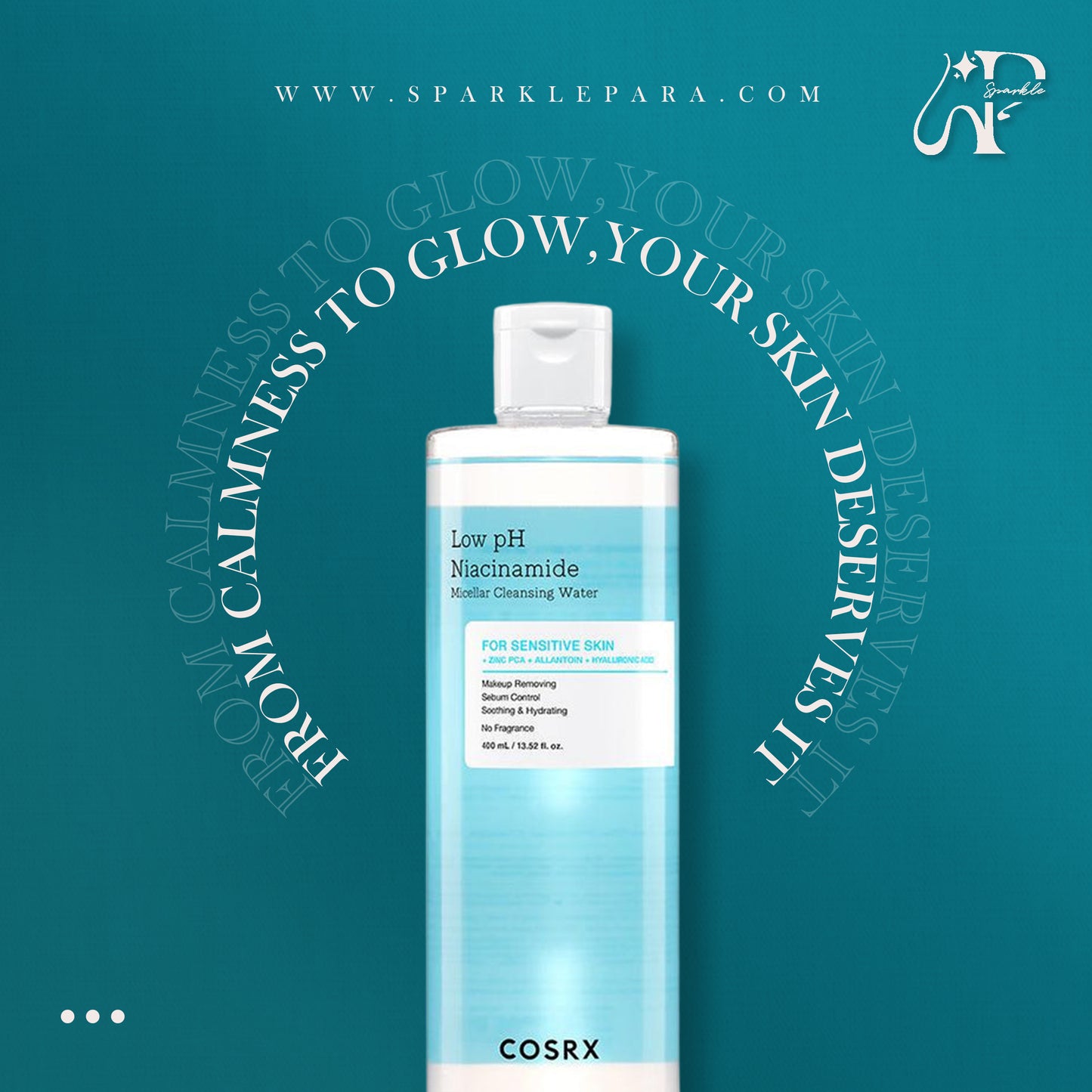 COSRX Low pH Niacinamide Micellar Cleansing Water 
