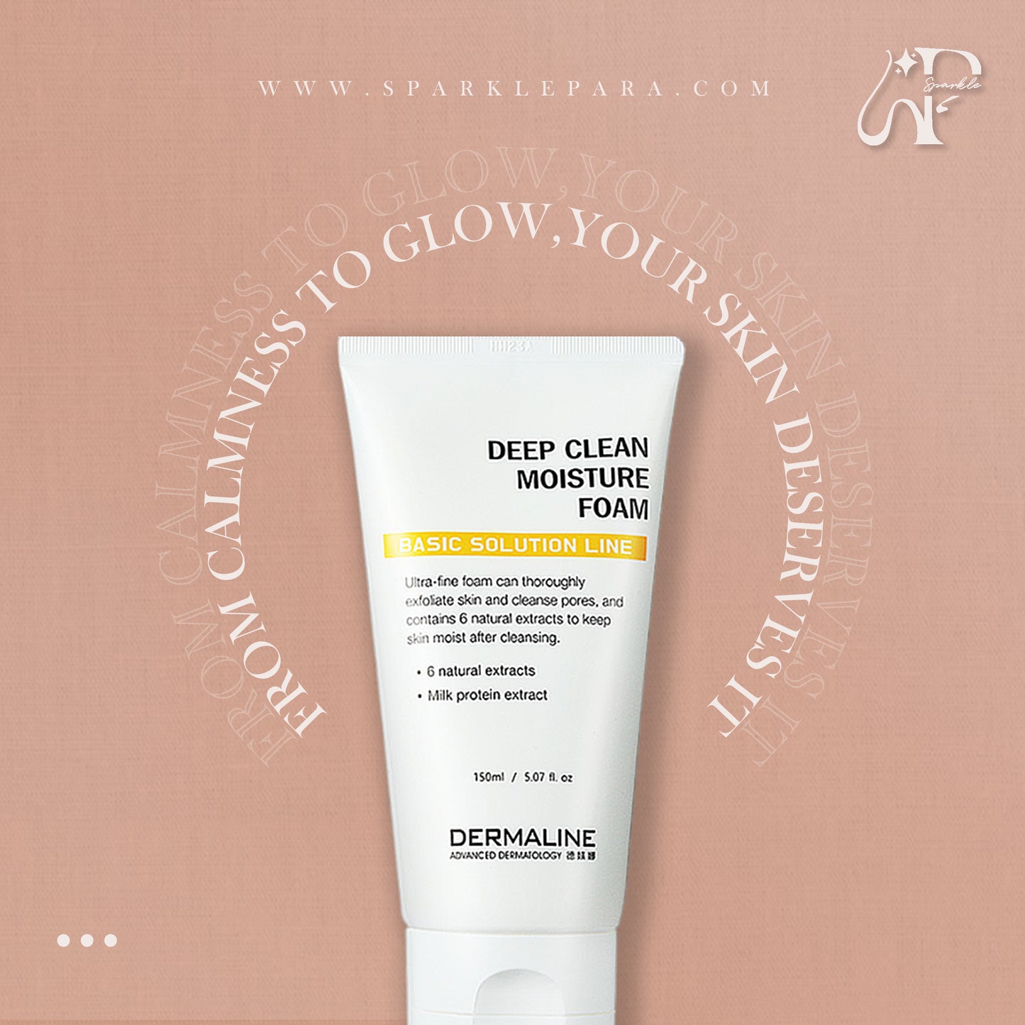 DERMALINE Deep Clean Moisture Foam