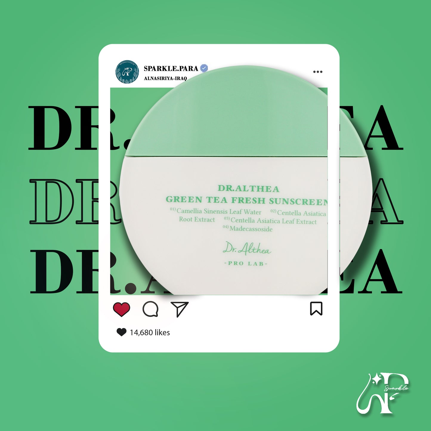 Dr. Althea Green Tea Fresh Sunscreen SPF 50+