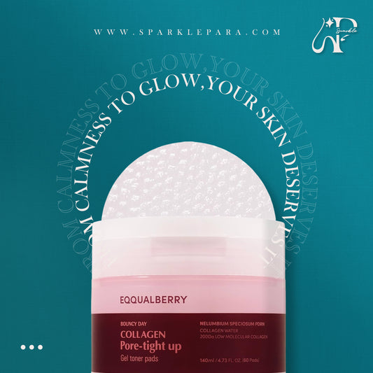 EQQUALBERRY  Collagen Pore-Tight Up Gel Toner Pads