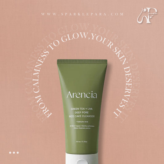 ARENCIA Green Tea LHA Deep Pore Rice Cake Cleanser