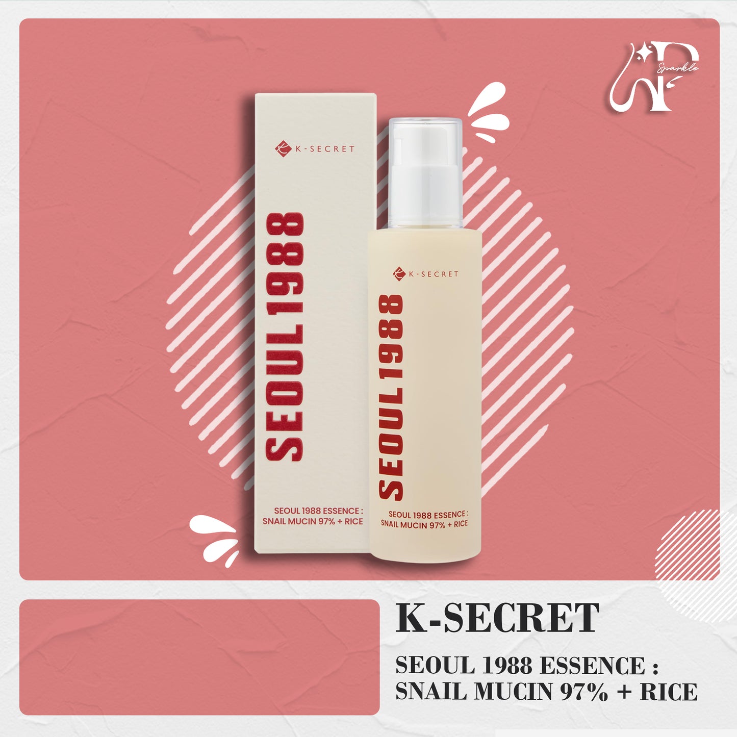 K-Secret Seoul 1988 Essence: Snail Mucin 97% + Rice