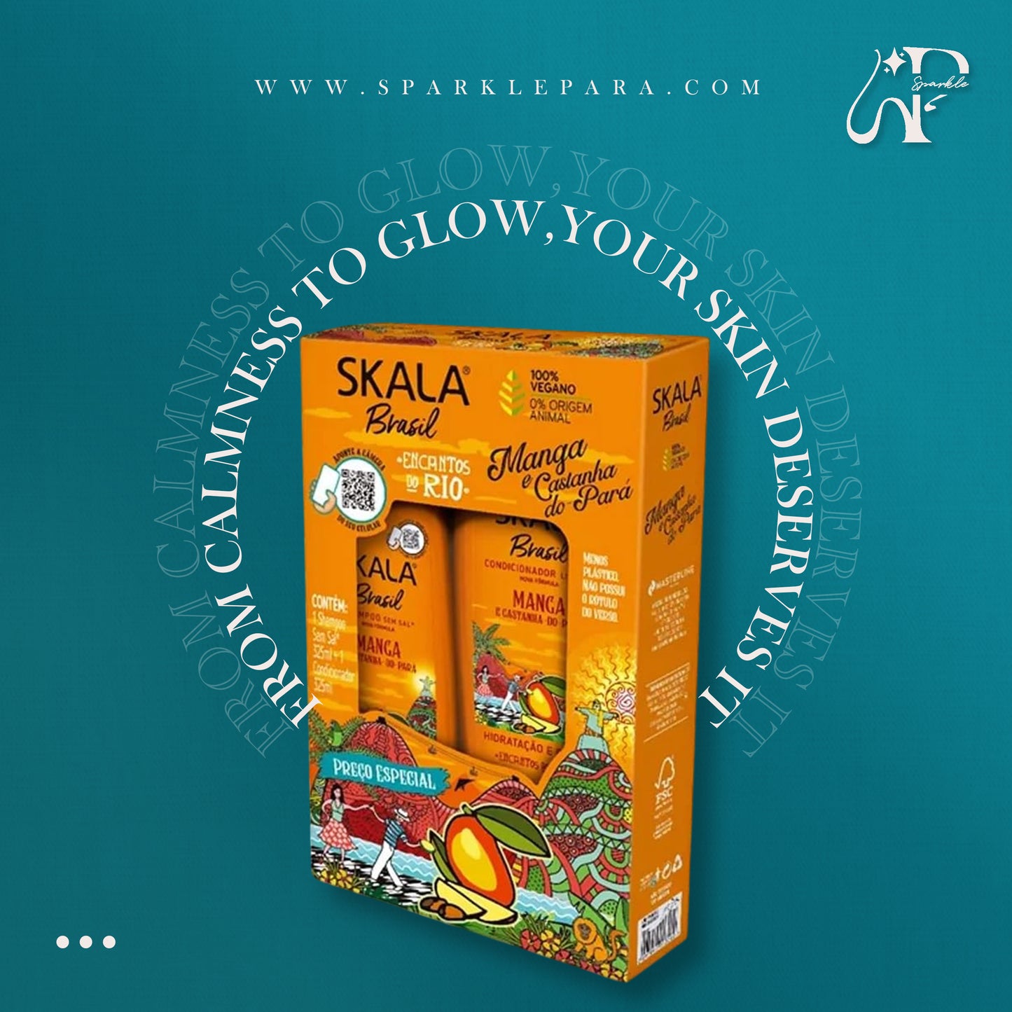 Skala Brasil Manga e Castanha Do Para | Shampoo & Conditioner Kit