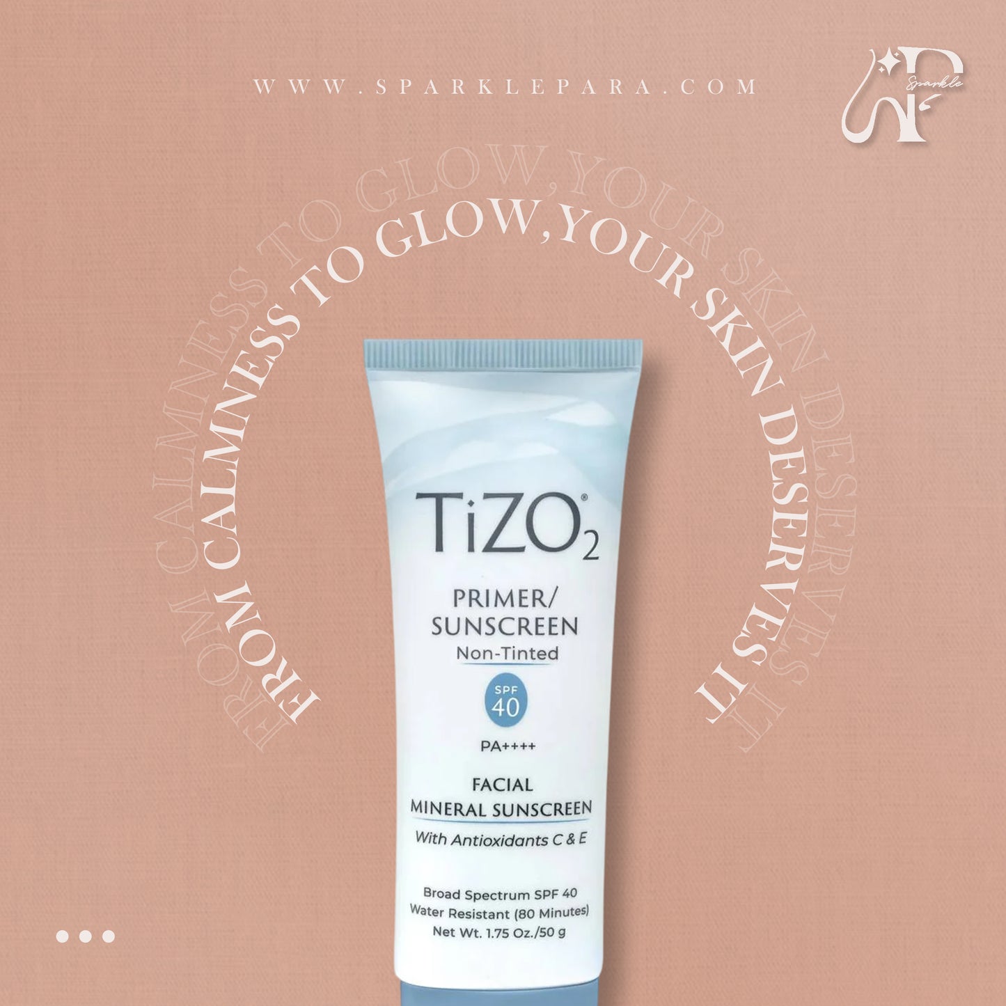 TiZO2 Facial Primer Non-tinted Sunscreen SPF 40