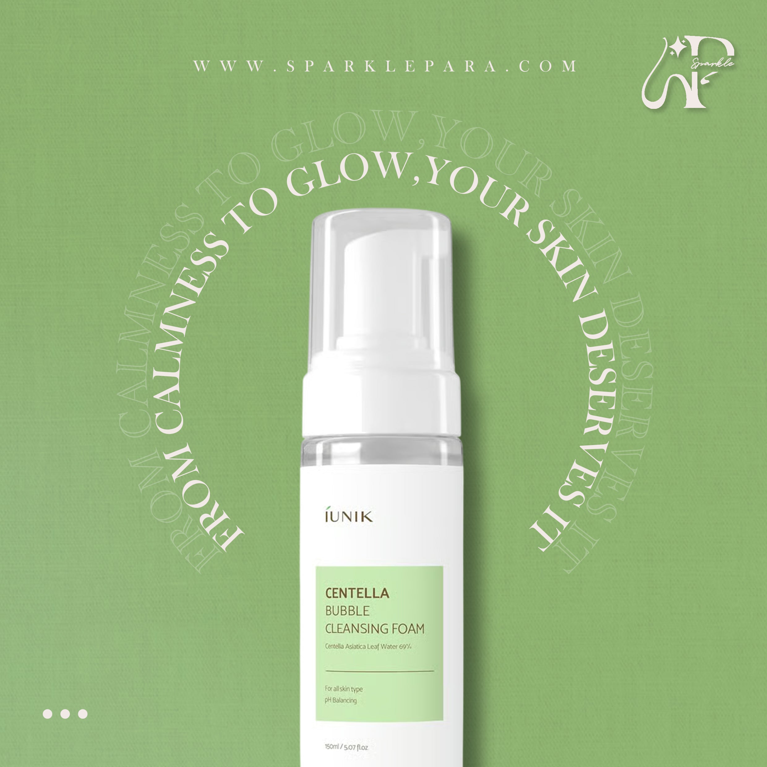 IUNIK Centella Bubble Cleansing Foam