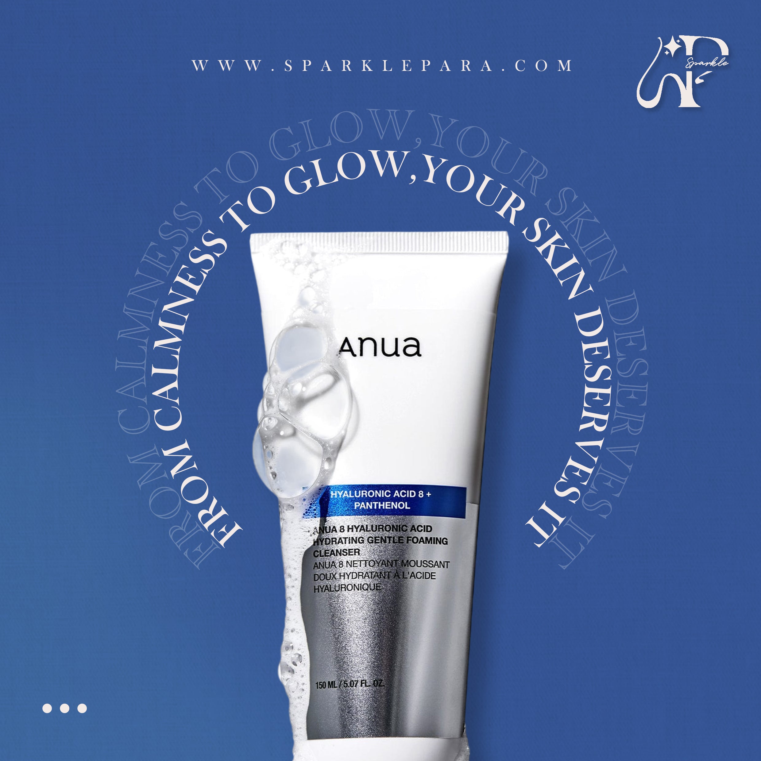 Anua 8 Hyaluronic Acid Hydrating Gentle Foaming Cleanser