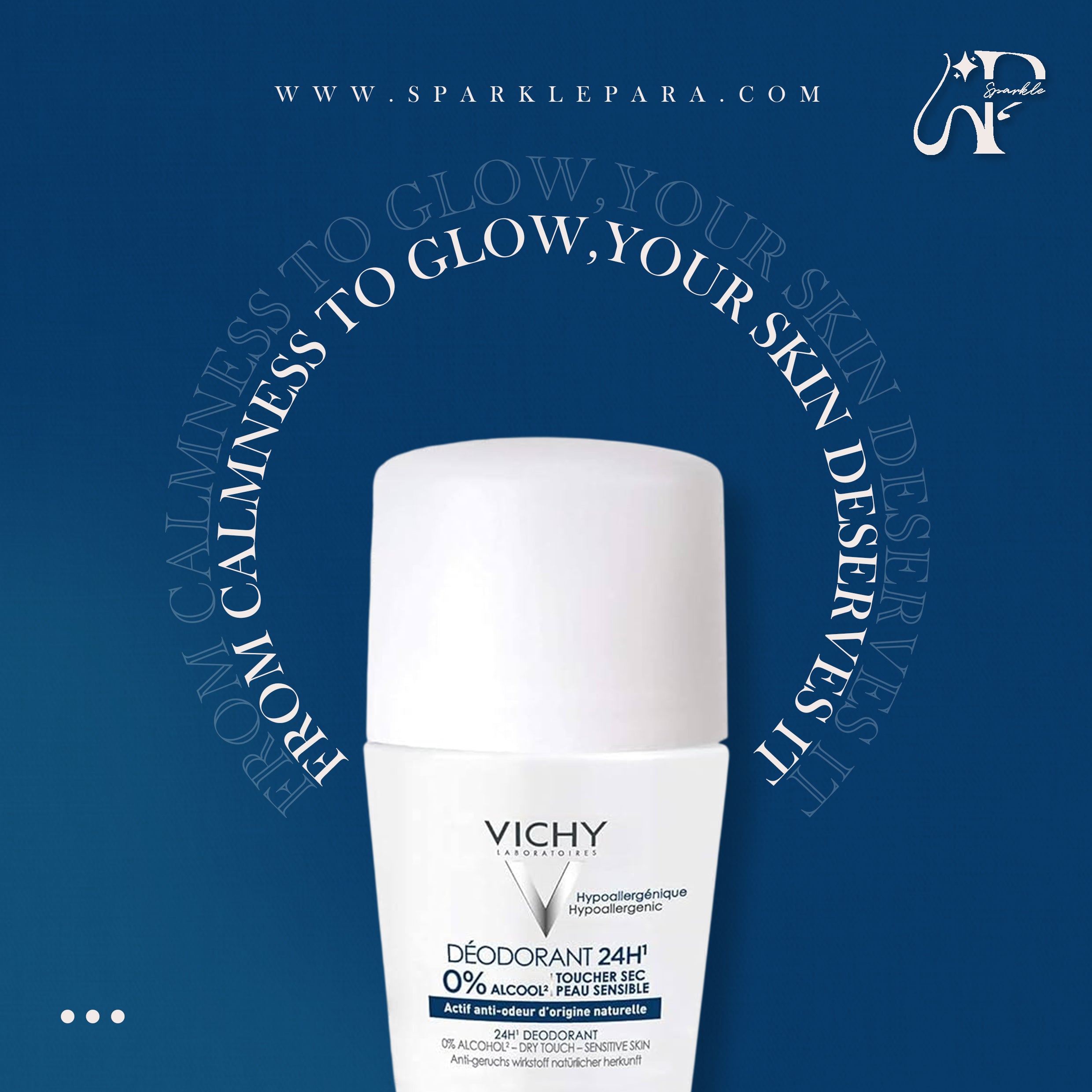 Vichy 24-Hour Dry-Touch Roll-On Deodorant