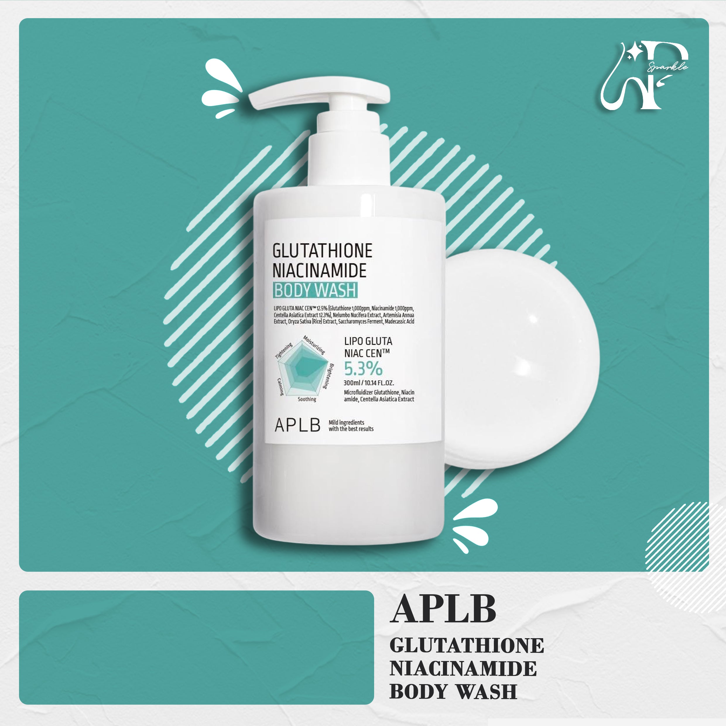 APLB Glutathione Niacinamide Body Wash