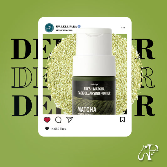 Delphyr Fresh Matcha Pack Cleansing Powder