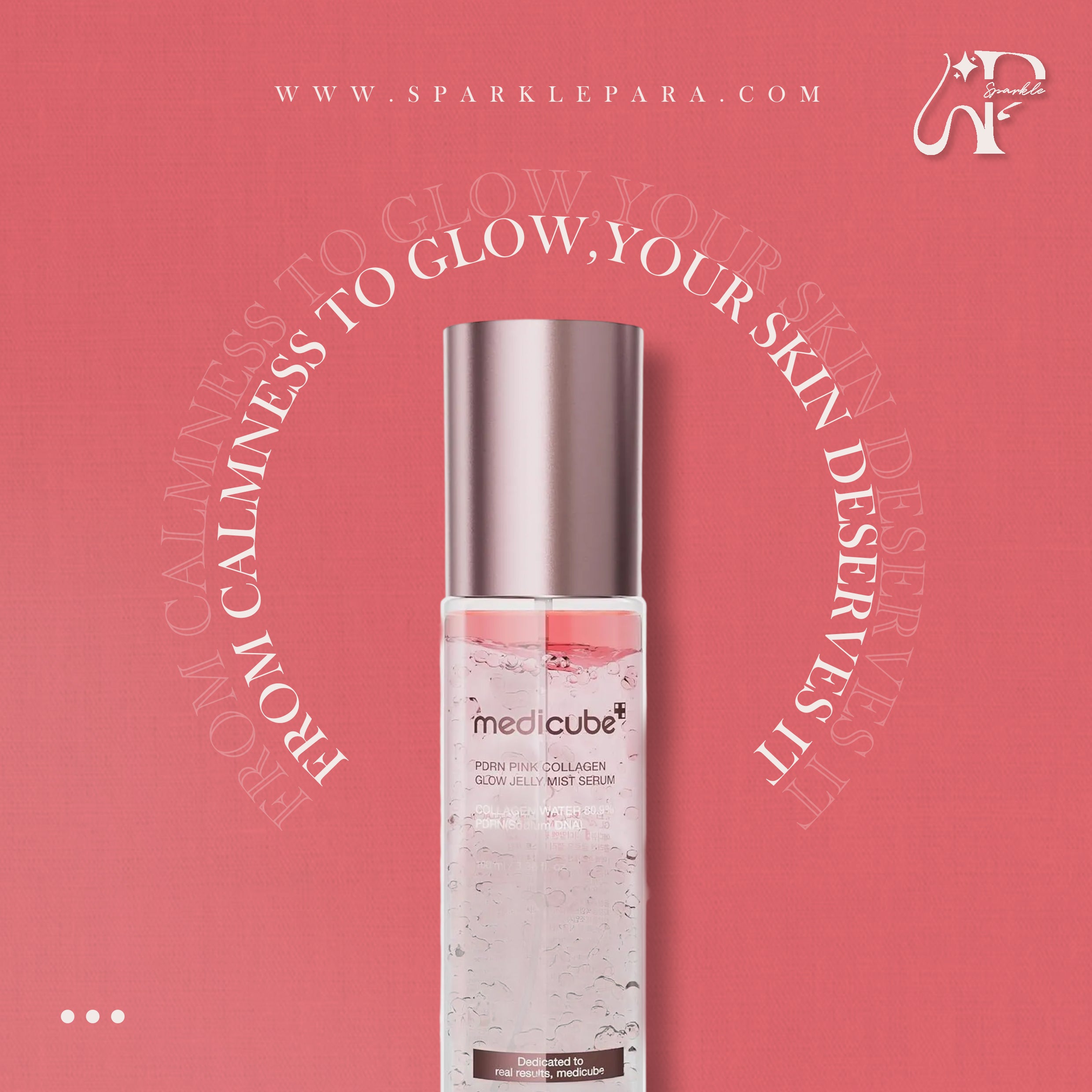 Medicube PDRN Pink Collagen Glow Jelly Mist Serum