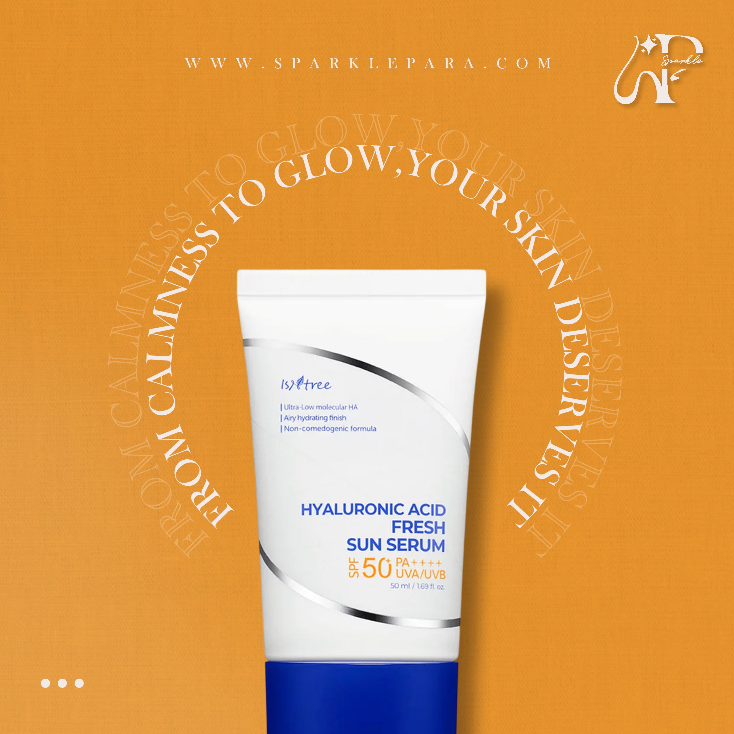 Isntree Hyaluronic Acid Fresh Sun Serum 50SPF‏