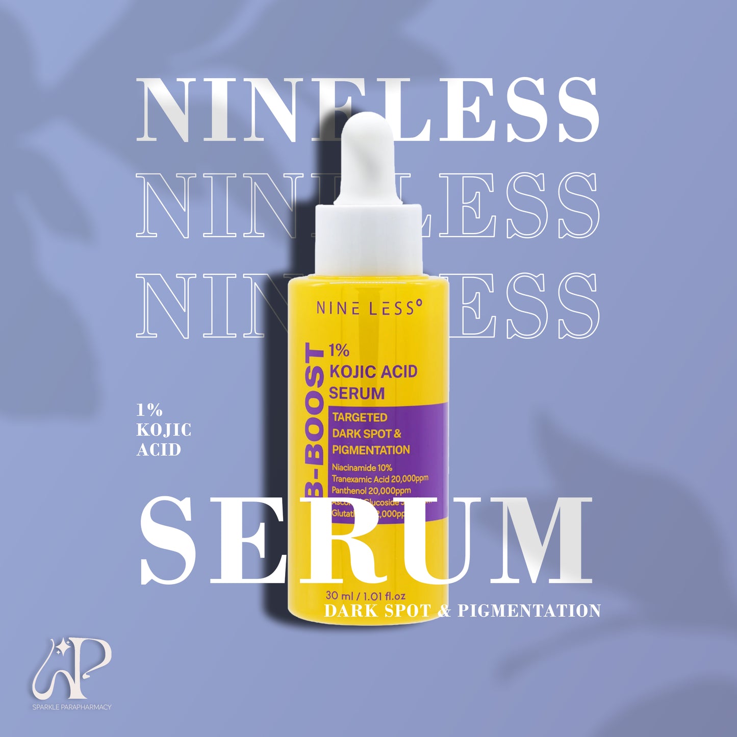 NINELESS B-BOOST 1% KOJIC ACID SERUM - 30ML