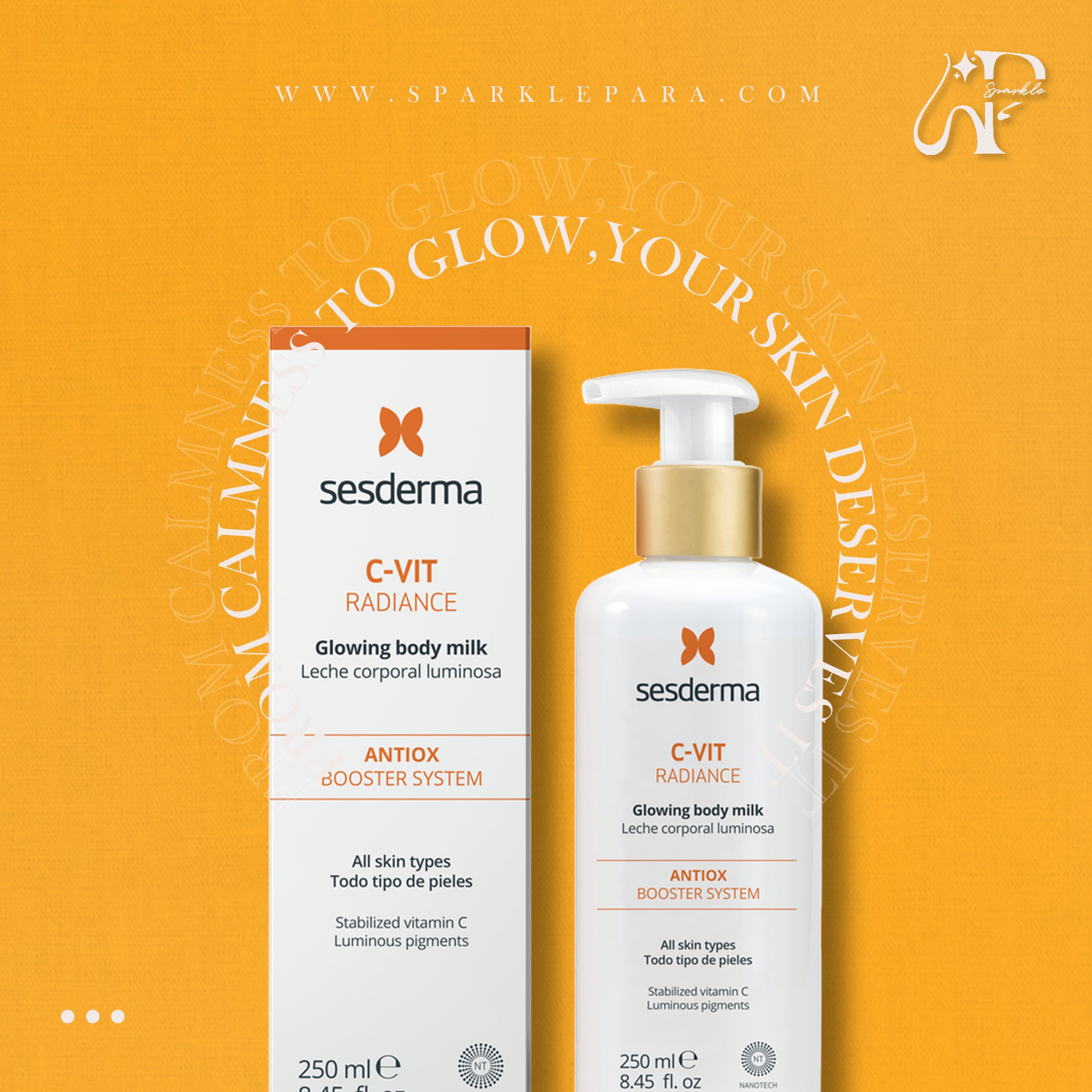 SESDERMA Vit-C Radiance Glowing Body Milk Lotion ‏