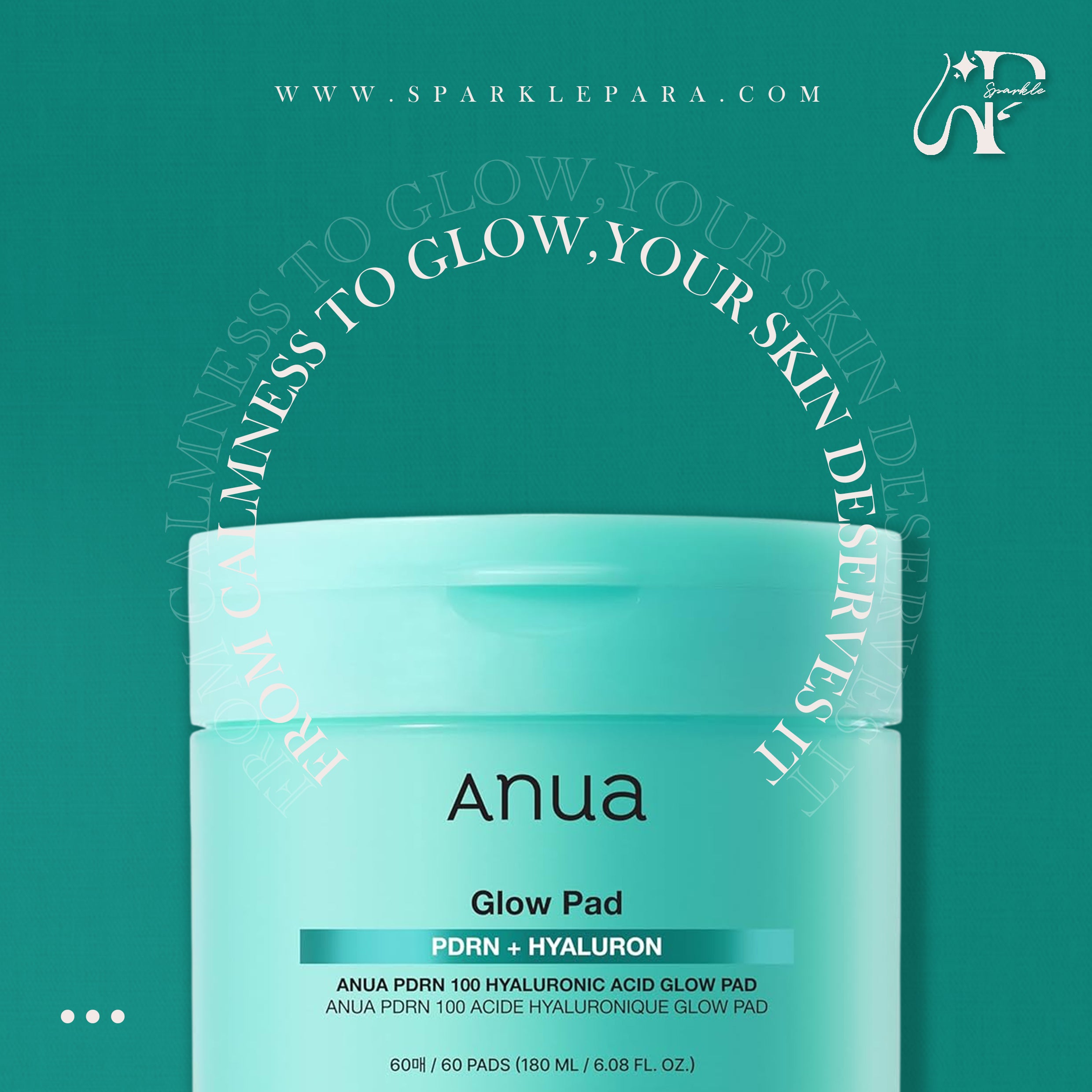 Anua PDRN 100 Hyaluronic Acid Glow Pad