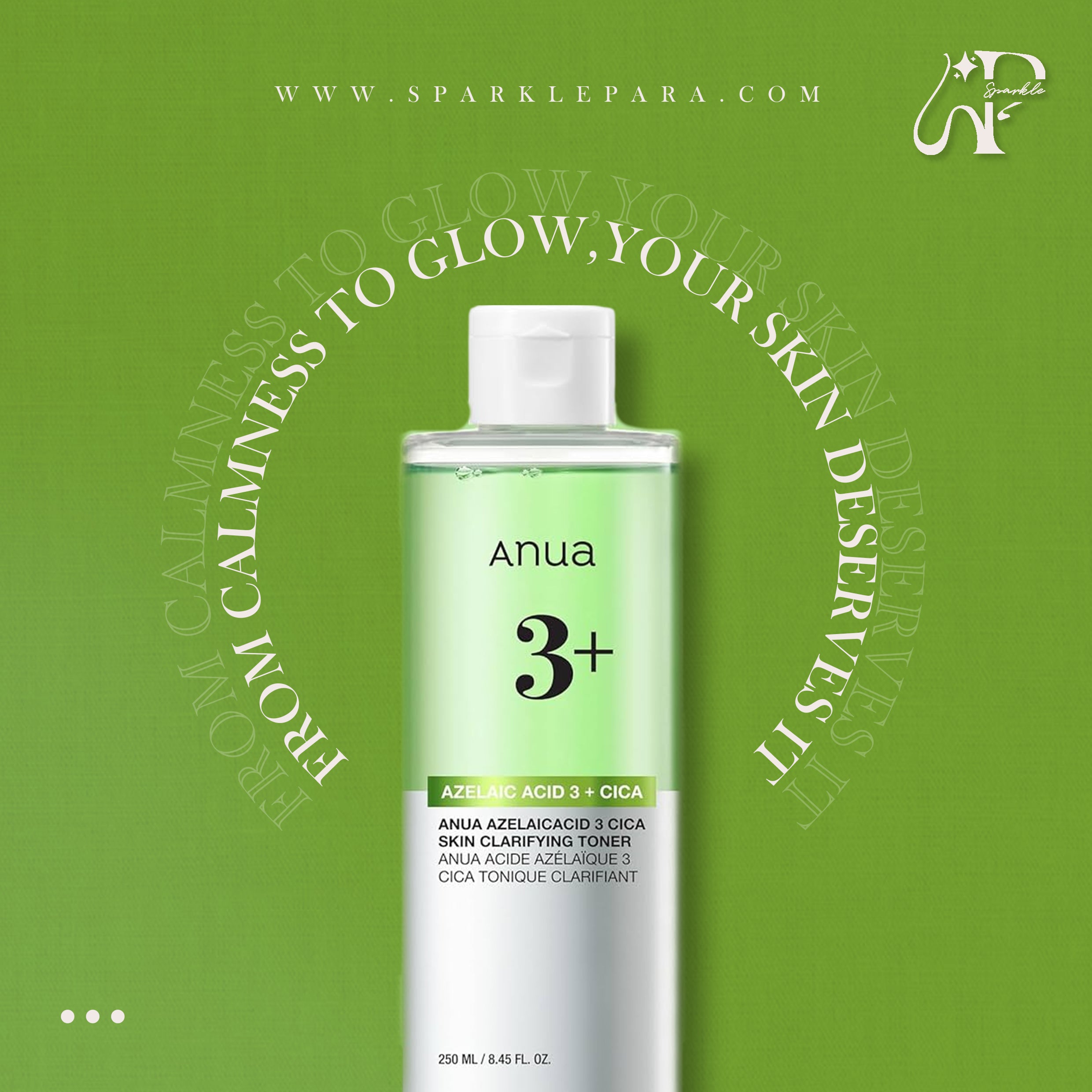 Anua Azelaic Acid 3 Cica Skin Clarifying Toner ‏
