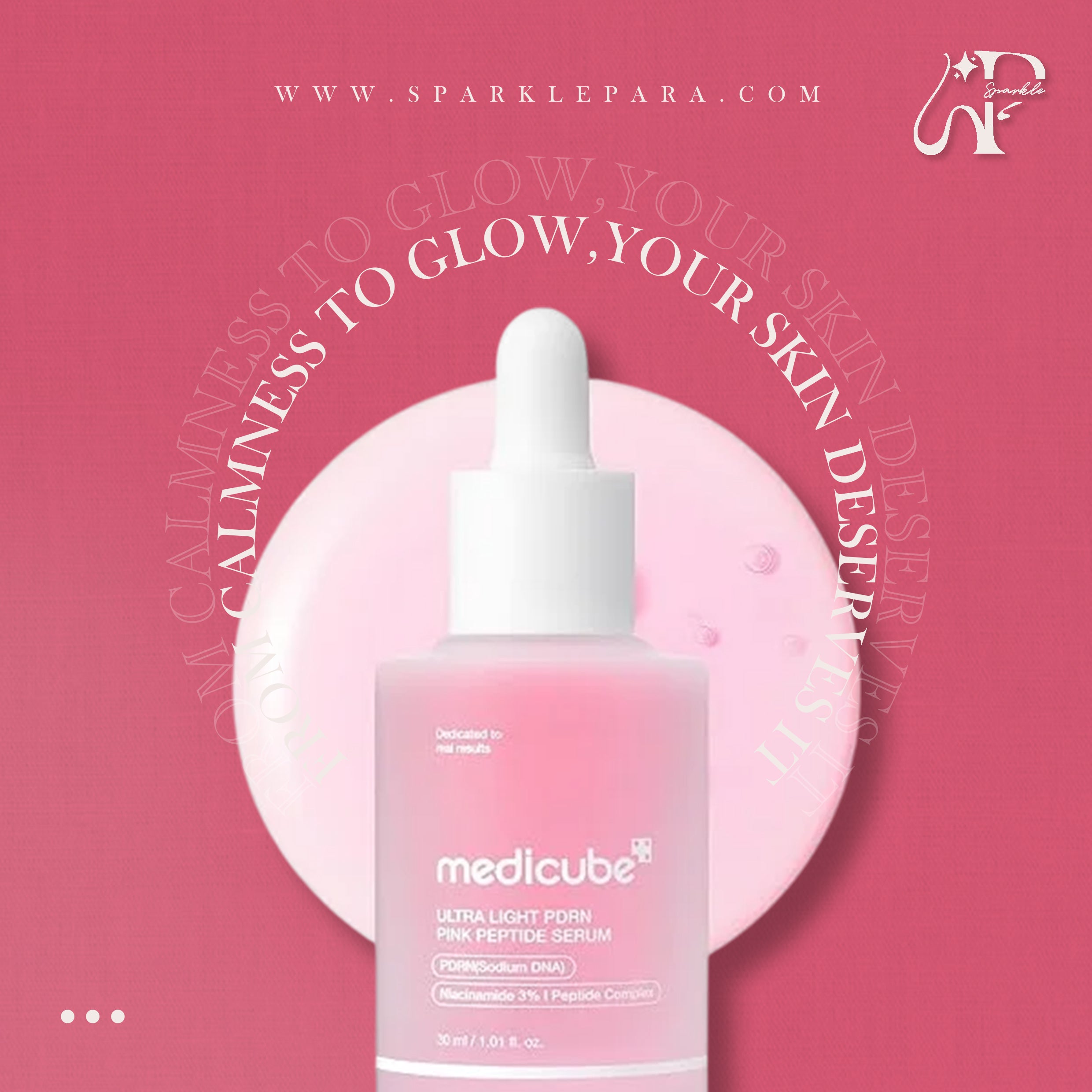 Medicube Ultra Light PDRN Pink Peptide Serum‏