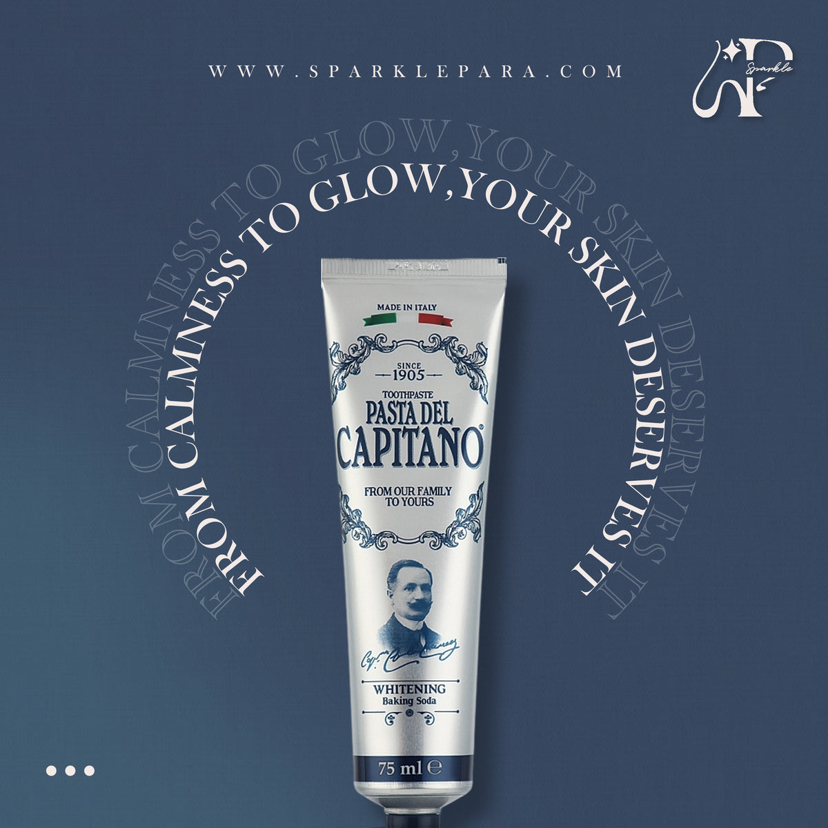 Pasta Del Capitano Whitening Baking Soda Toothpaste معجون أسنان