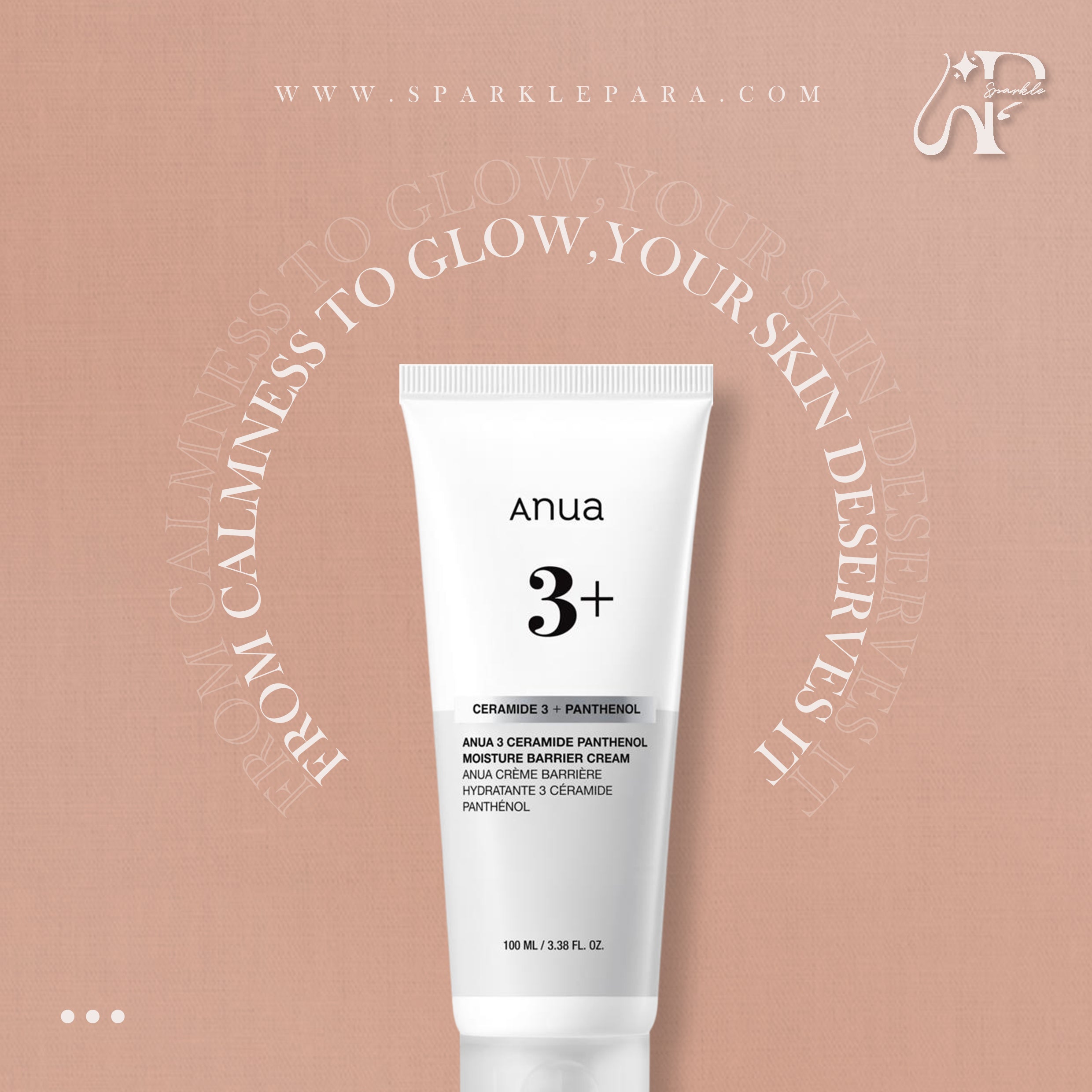 ANUA 3 Ceramide Panthenol Moisture Barrier Cream 100 ml‏