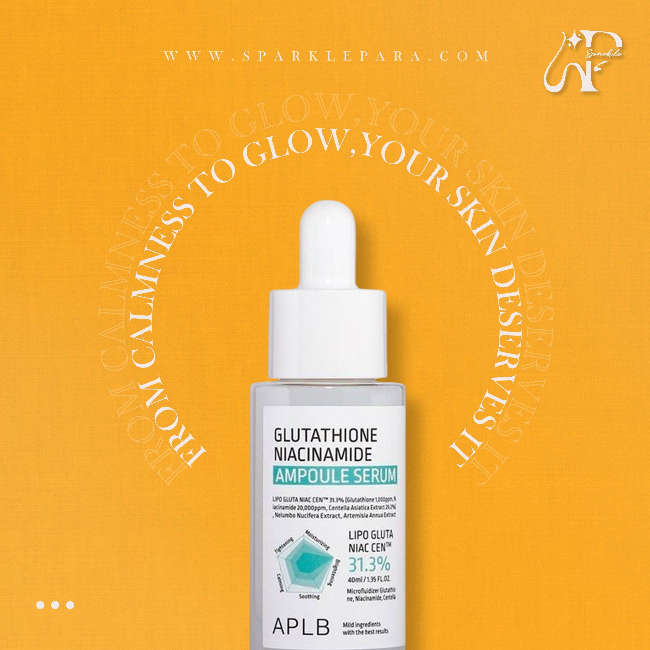 APLB Glutathione Niacinamide Ampoule Serum‏