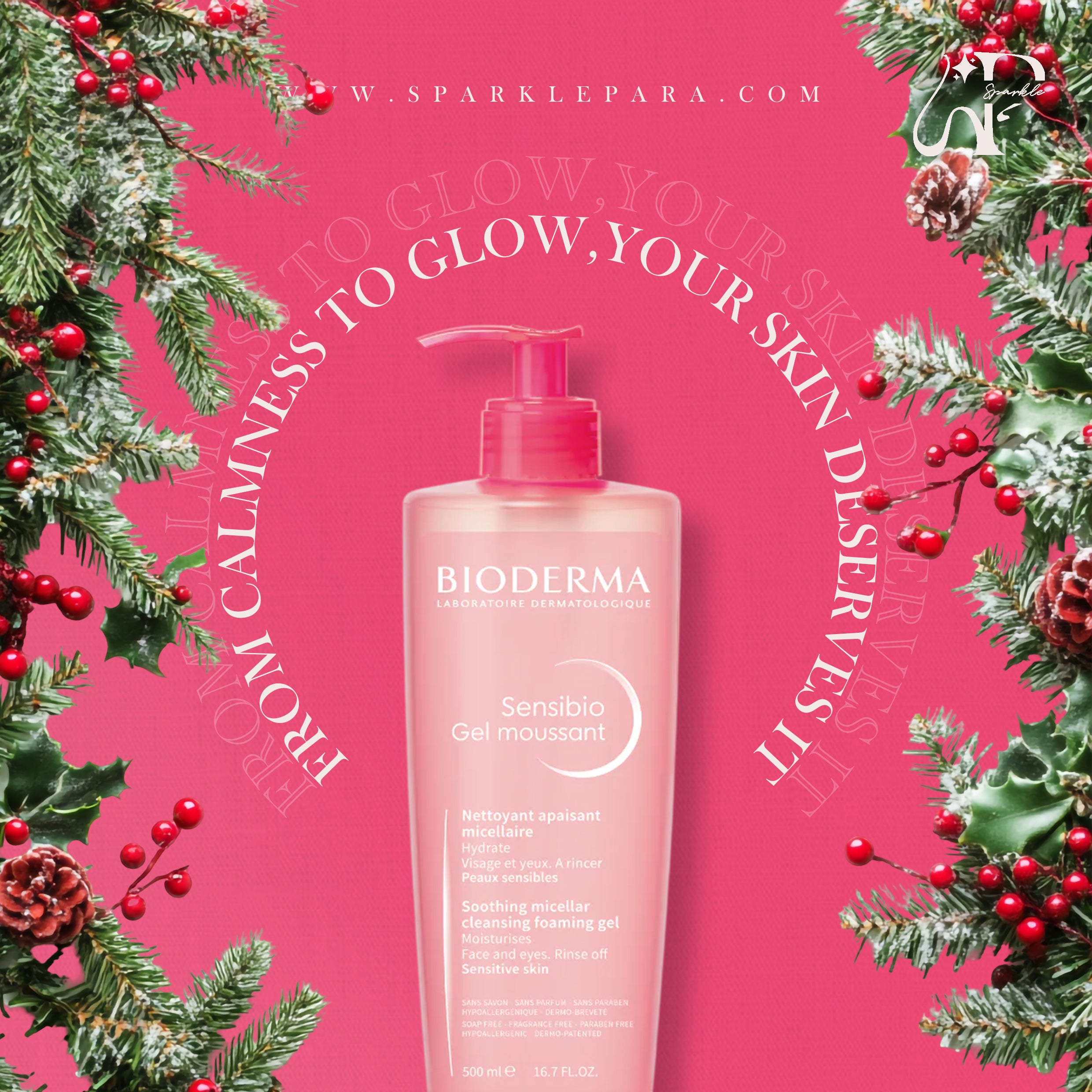 Bioderma Sensibio Cleansing Foaming Gel 500ml‏
