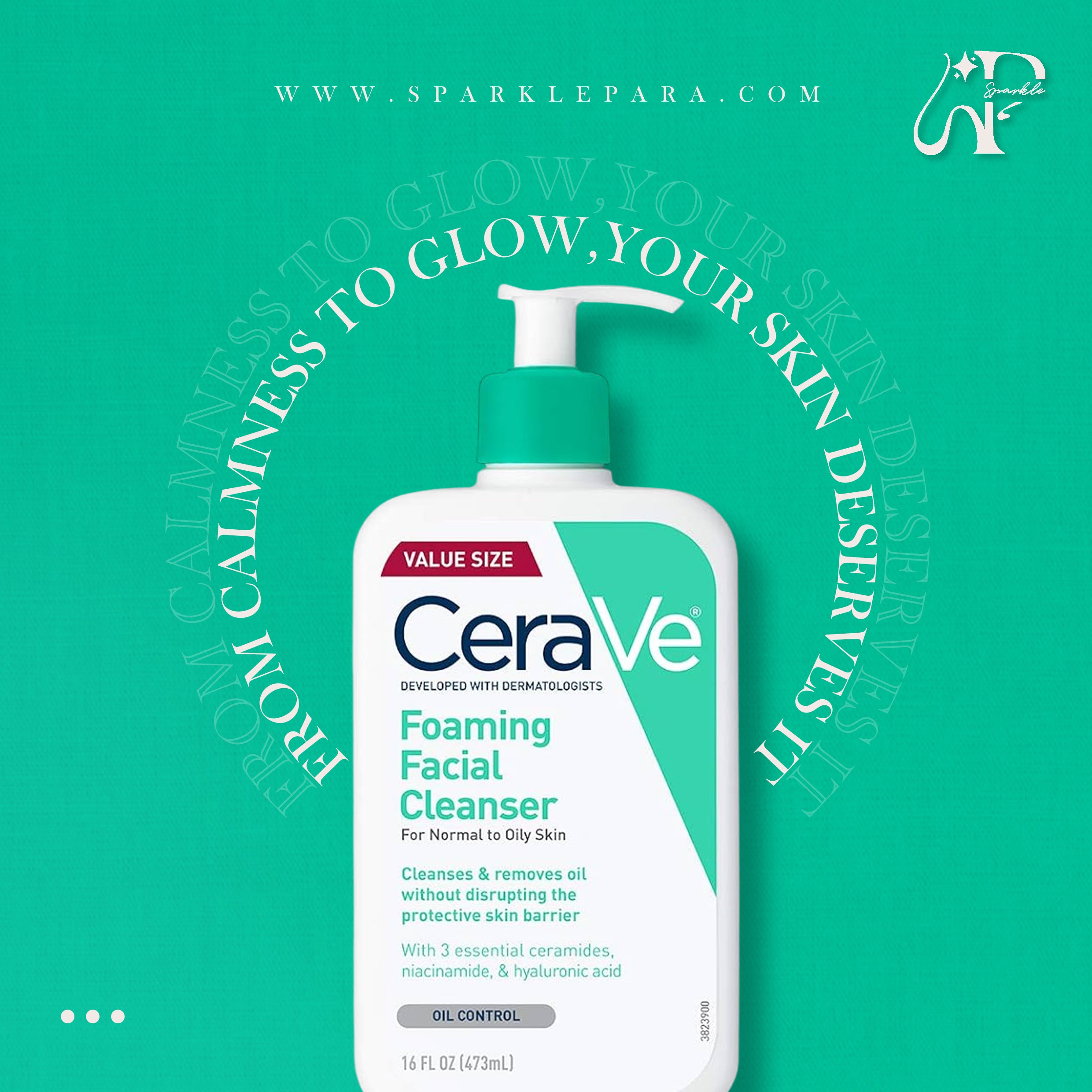 CeraVe Foaming Facial Cleanser | Value Size 473ml