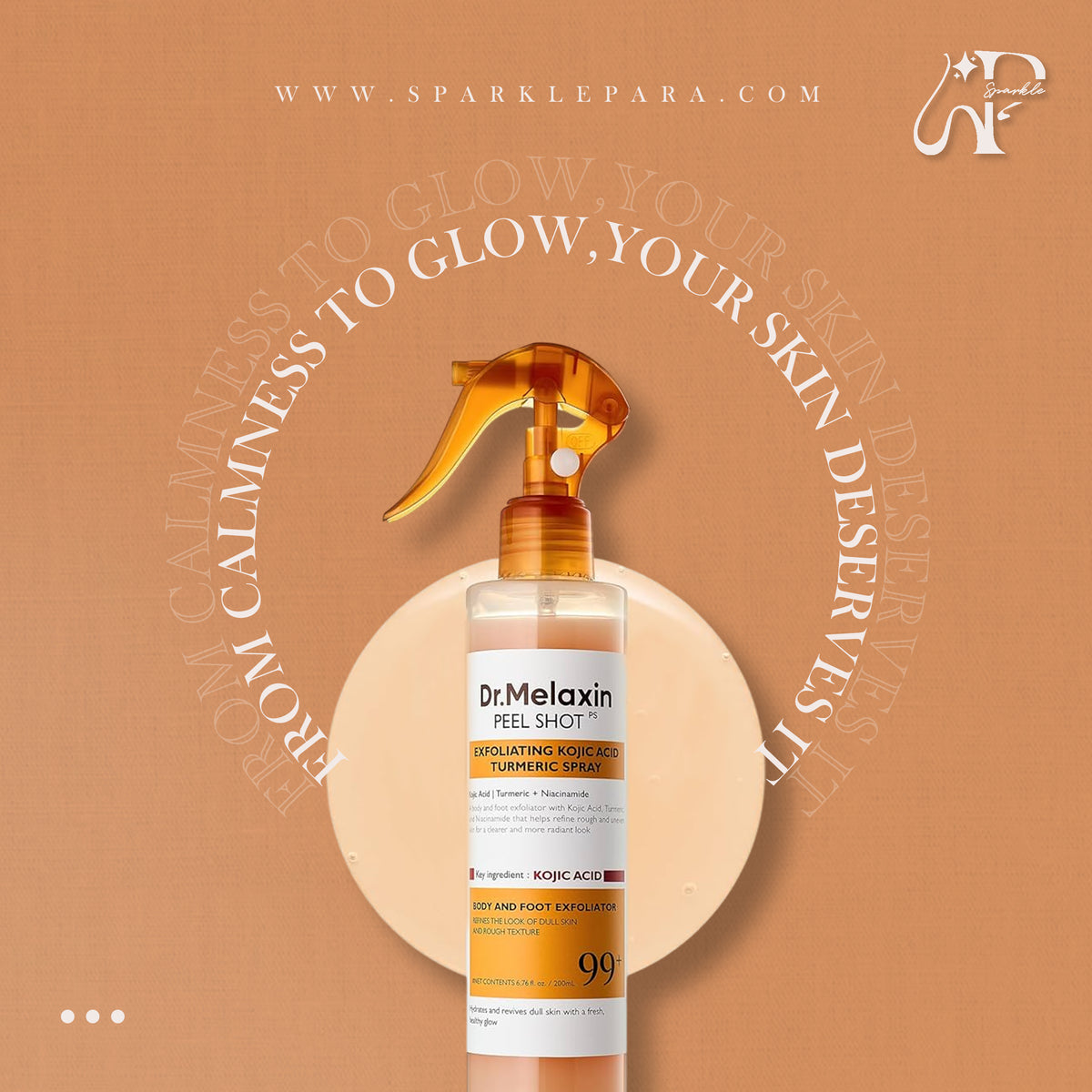 Dr.Melaxin, Peel Shot, Exfoliating Kojic Acid Turmeric Spray