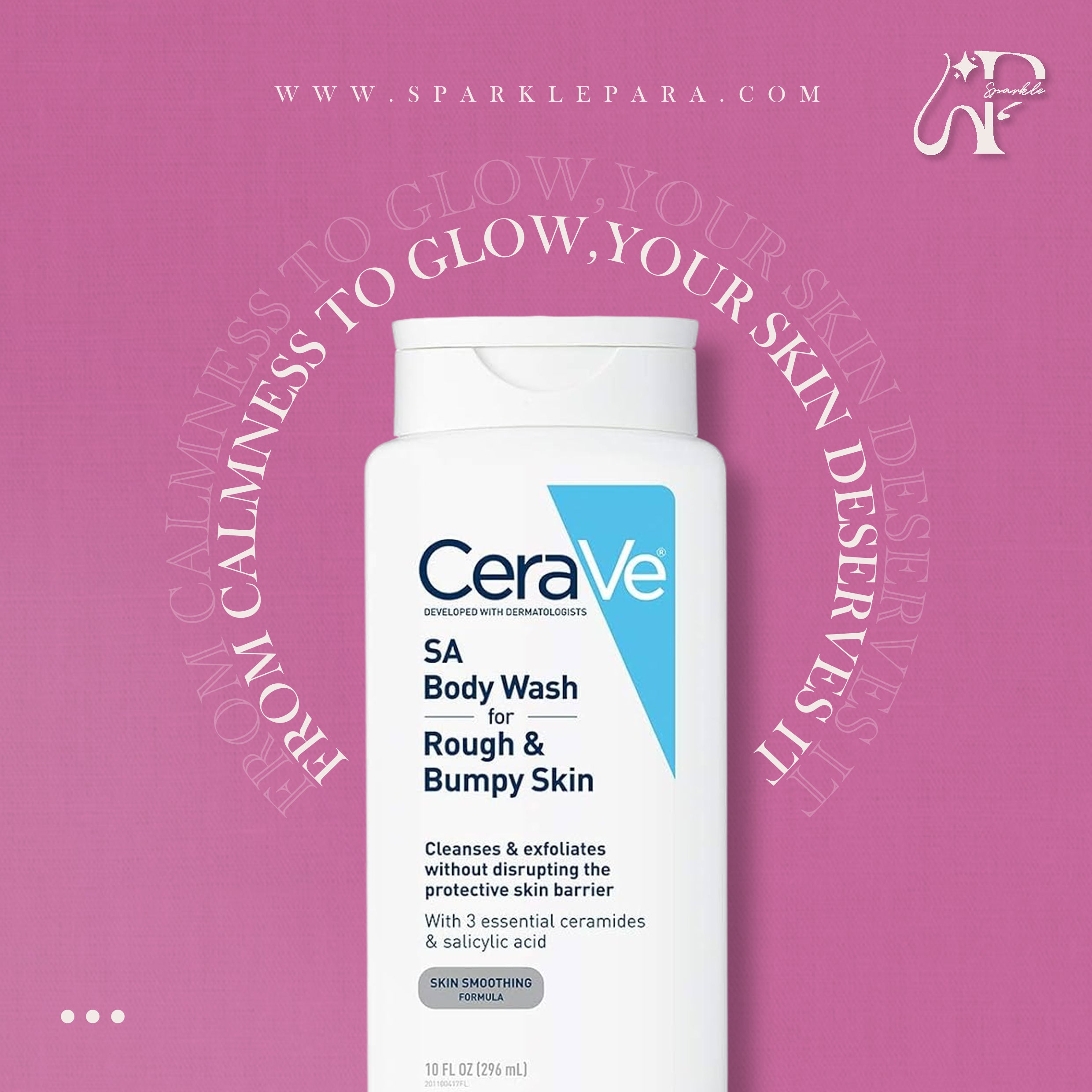 CeraVe SA Body Wash for Rough & Bumpy Skin ‏