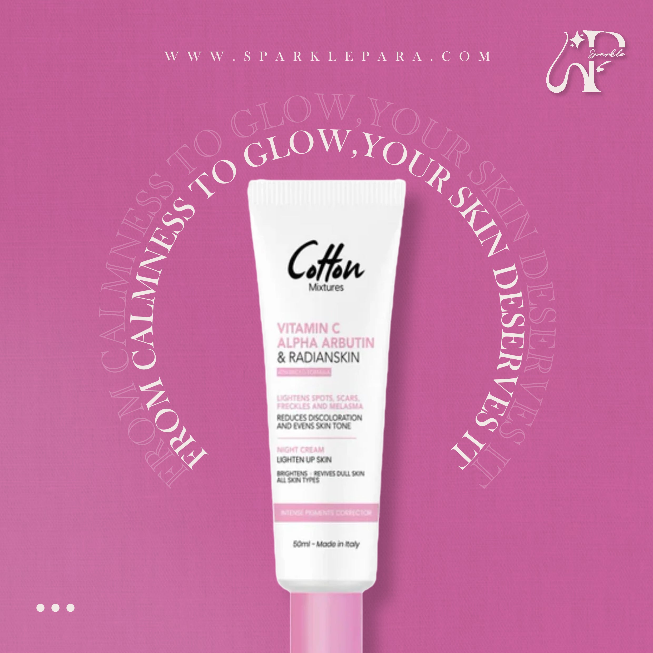 Cotton Vitamin C Alpha Arbutin & Radianskin | Night Cream‏