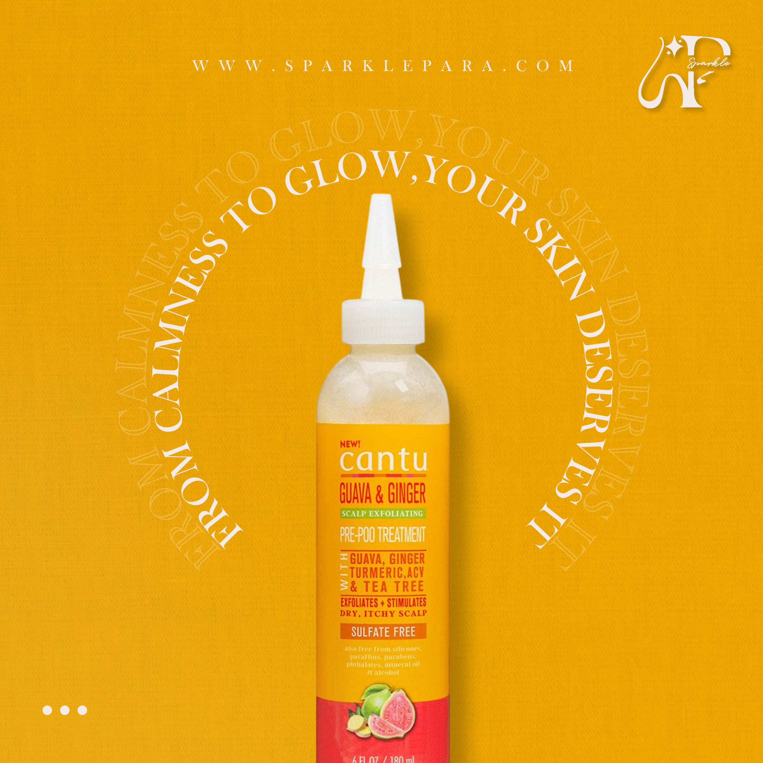 CANTU Guava & Ginger Scalp Exfoliating Treatment ‏