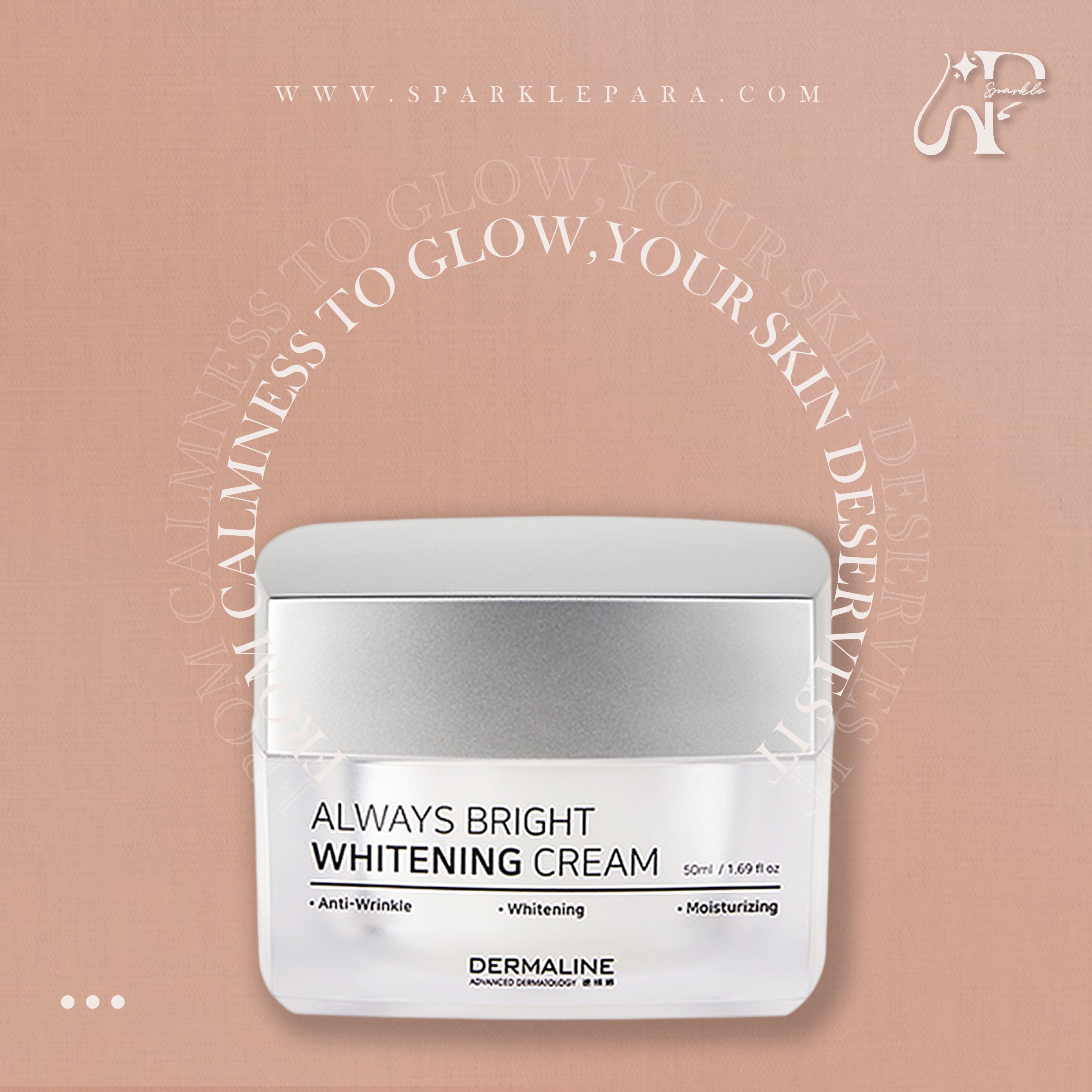 DERMALINE ALWAYS BRIGHT WHITENING CREAM‏