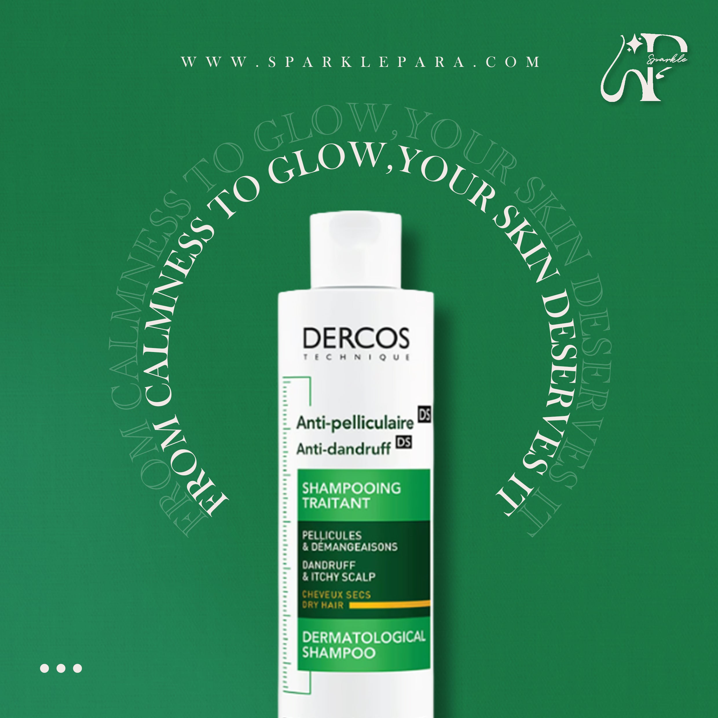 Vichy Dercos Anti-Dandruff Shampoo for Dry Hair 200mL شامبو مضاد للقشرة