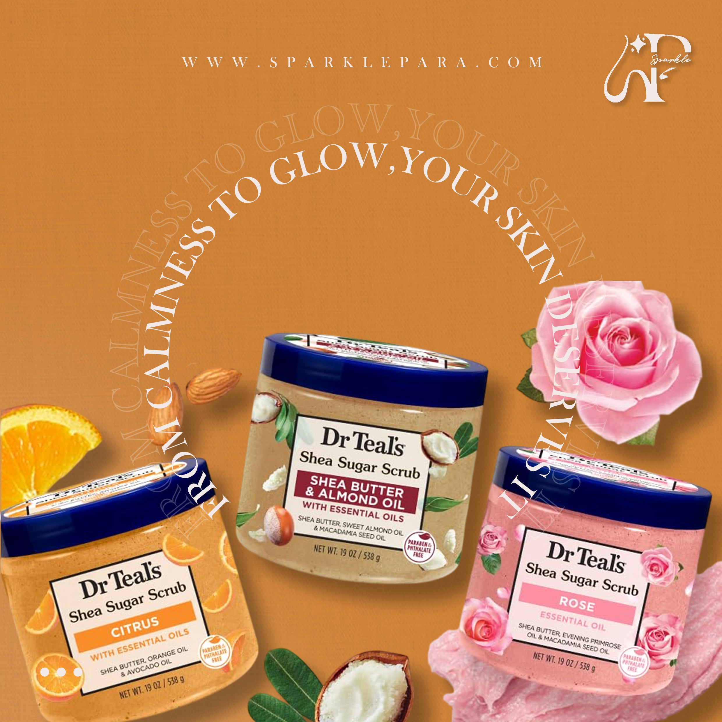 Dr Teal's Shea Sugar Body Scrub سكراب للجسم