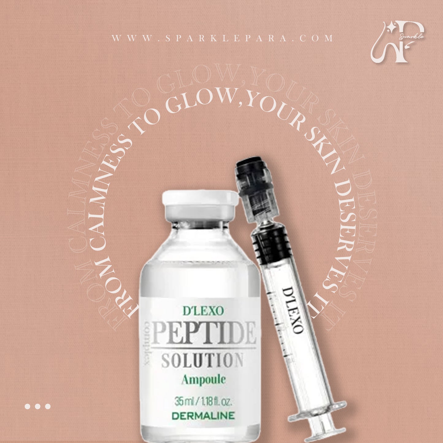 DERMALINE D'LEXO Peptide Complex Solution Ampoule 35ml ‏