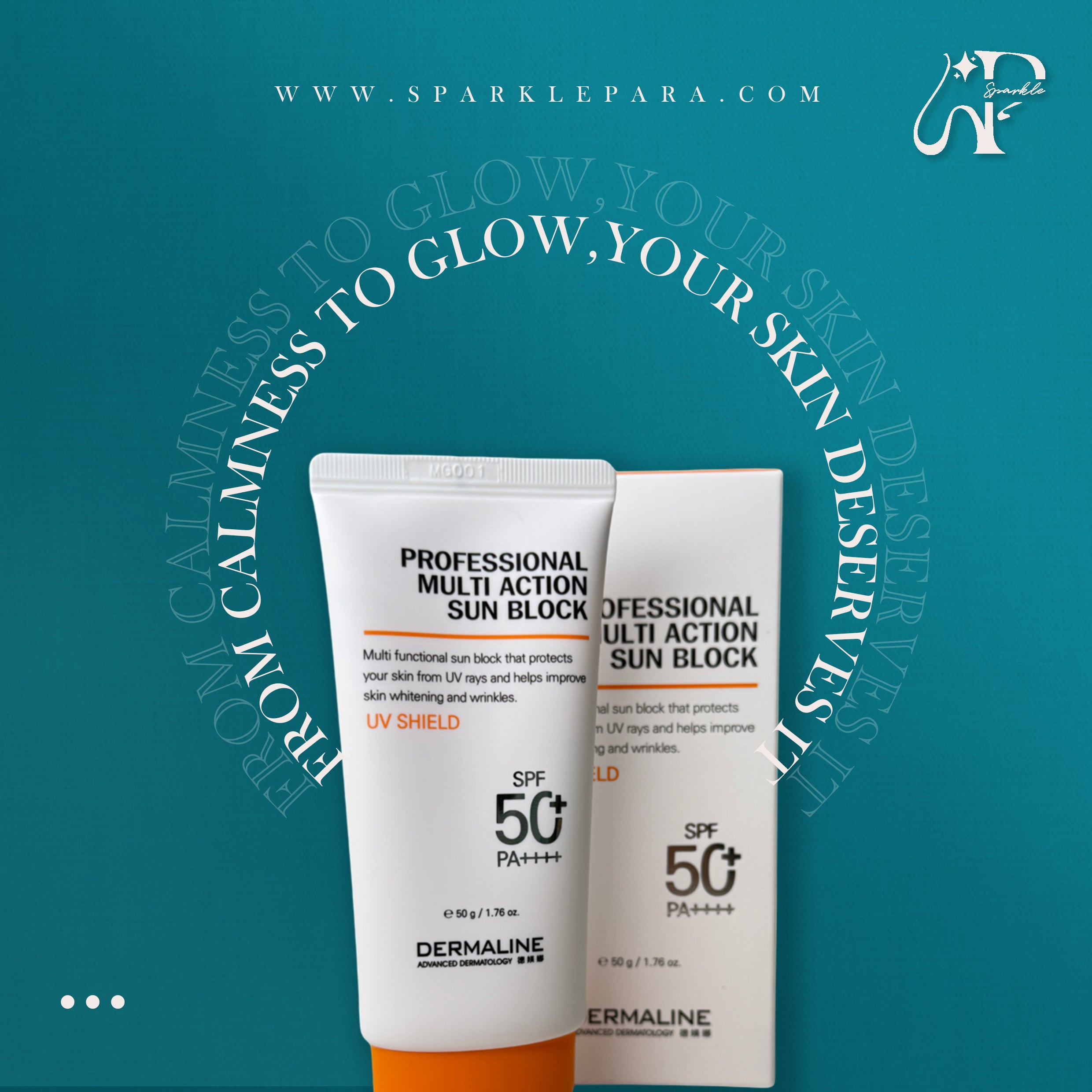 DERMALINE Professional Multi Action Sun Block ‏