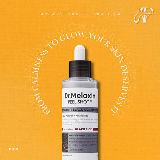 DR.MELAXIN PEEL SHOT EXFOLIATING BLACK RICE AMPOULE ‏