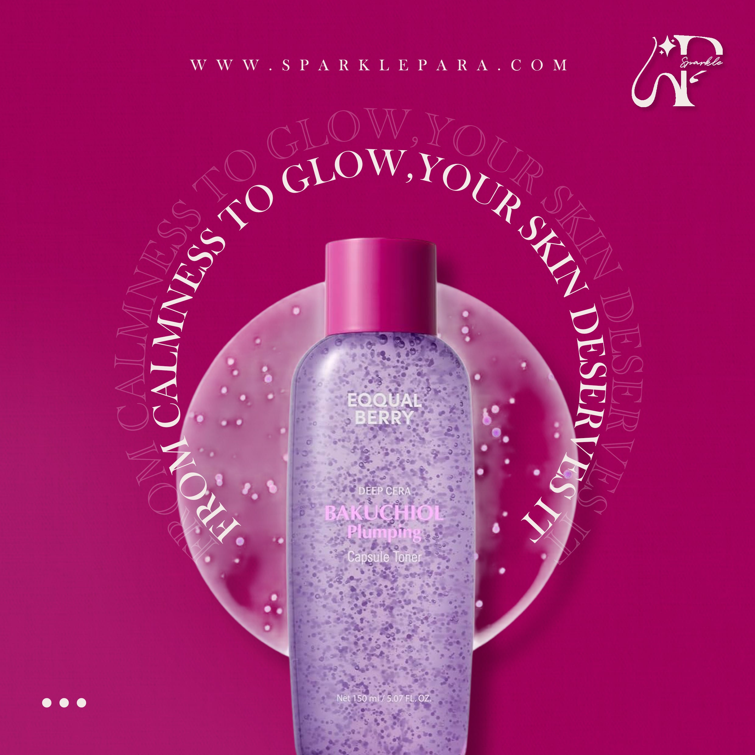 EQQUALBERRY Bakuchiol Plumping Capsule Toner