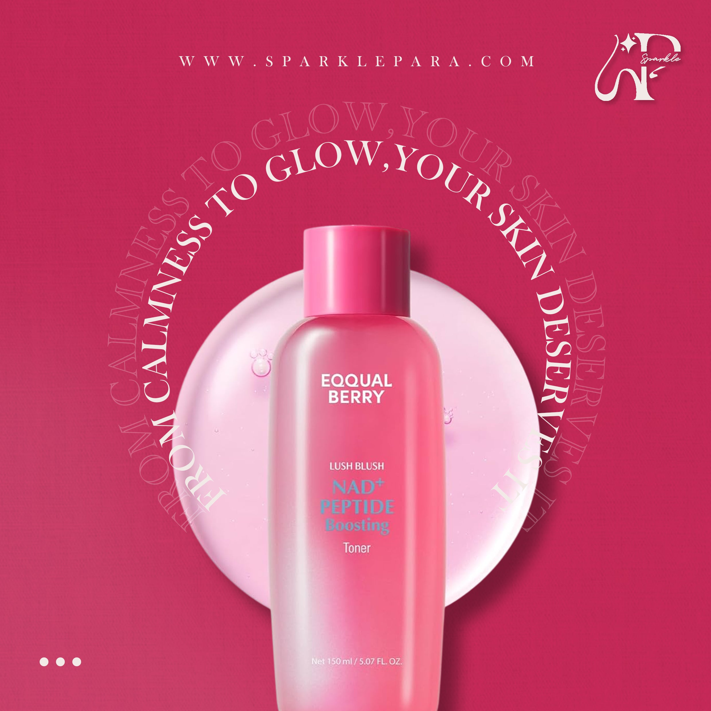 EQQUALBERRY NAD+ Peptide Boosting Toner