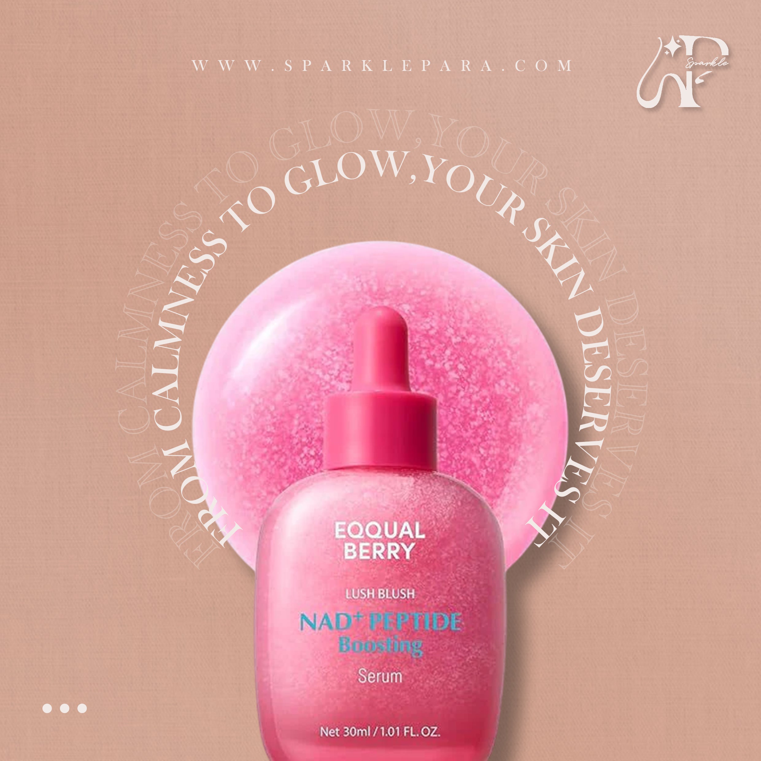 EQQUALBERRY NAD+ Peptide Boosting Serum