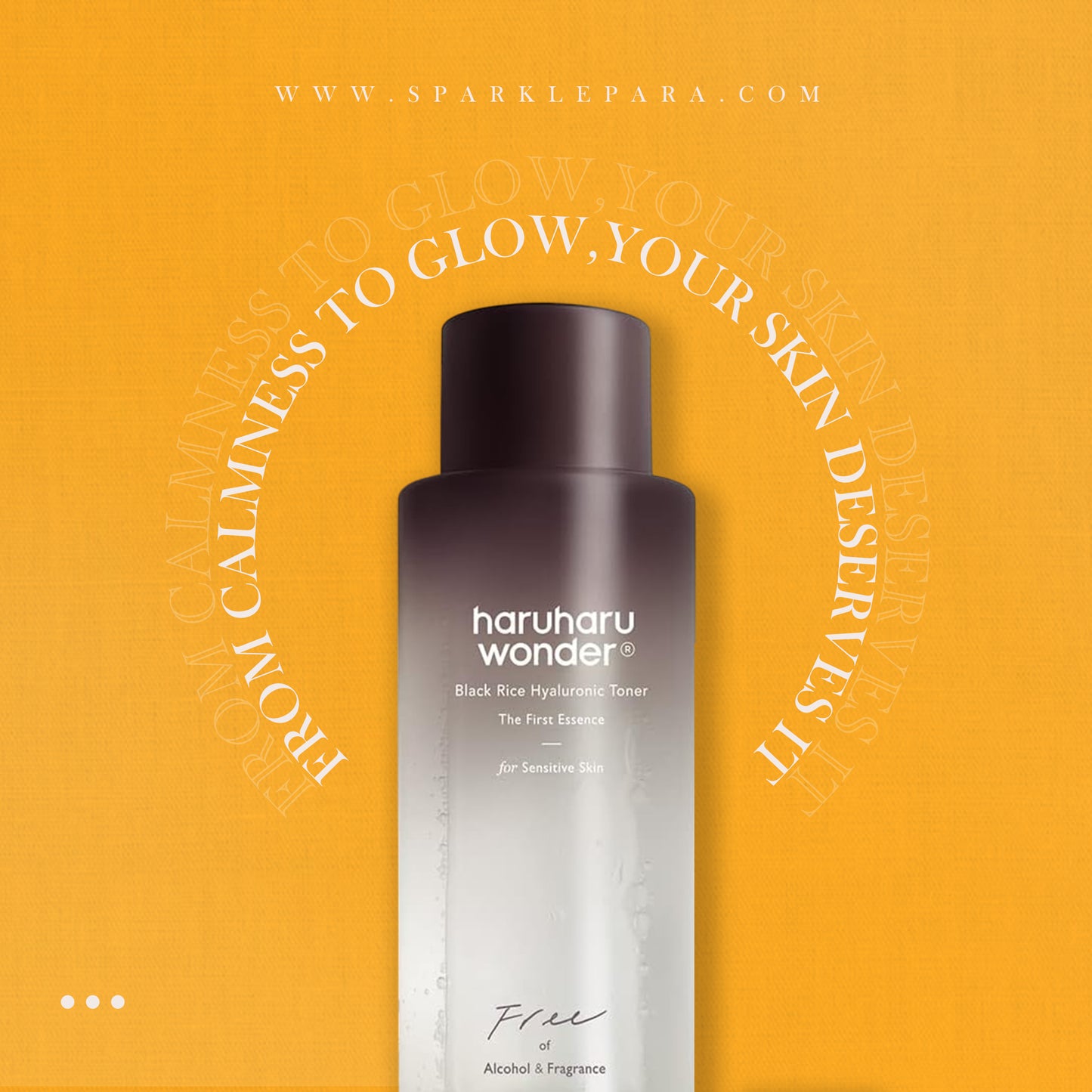Haruharu Wonder Black Rice Hyaluronic Toner for Sensitive Skin