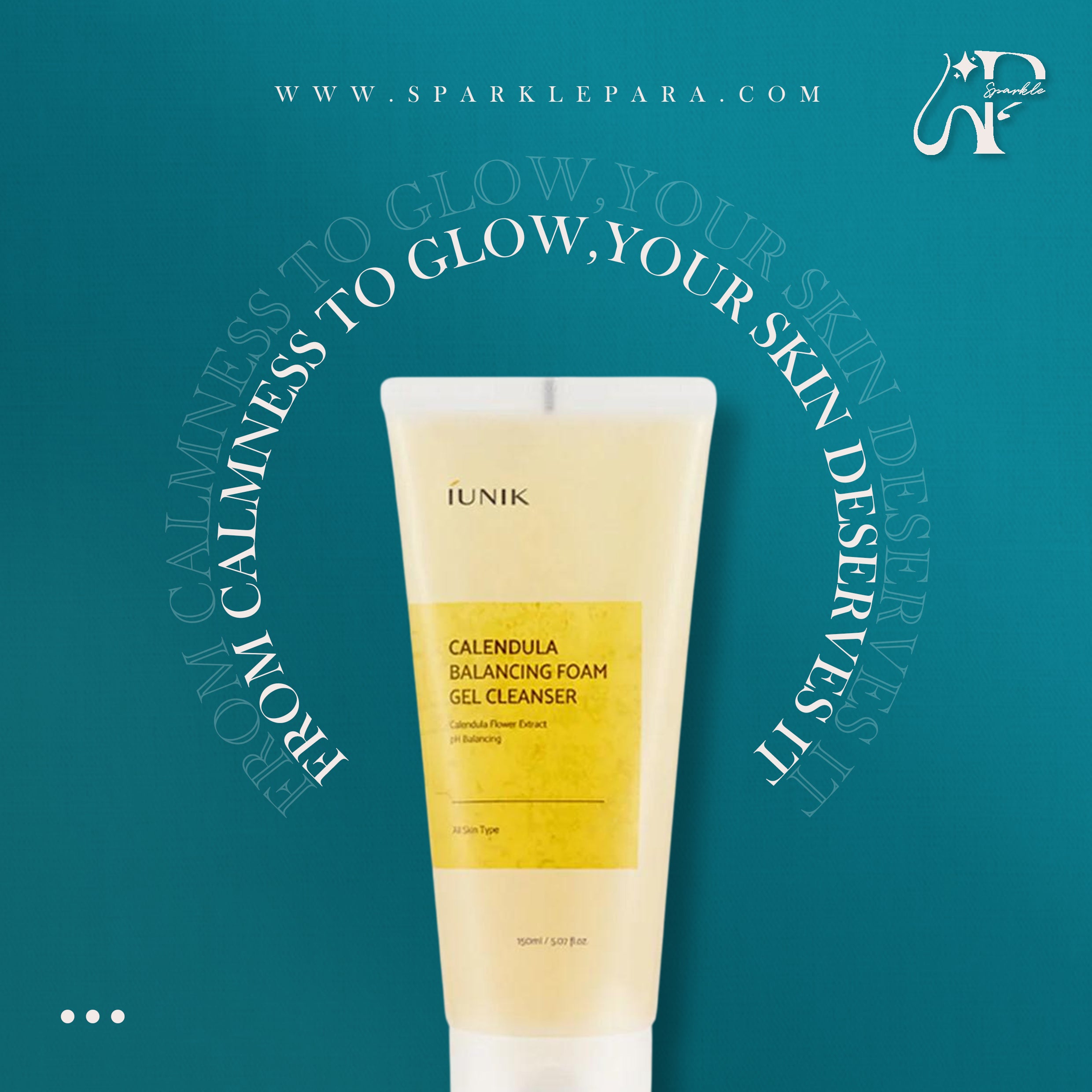 IUNIK Calendula Balancing Foam Gel Cleanser