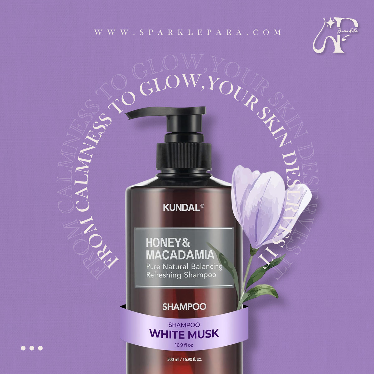 KUNDAL Honey & Macadamia Shampoo | White Musk