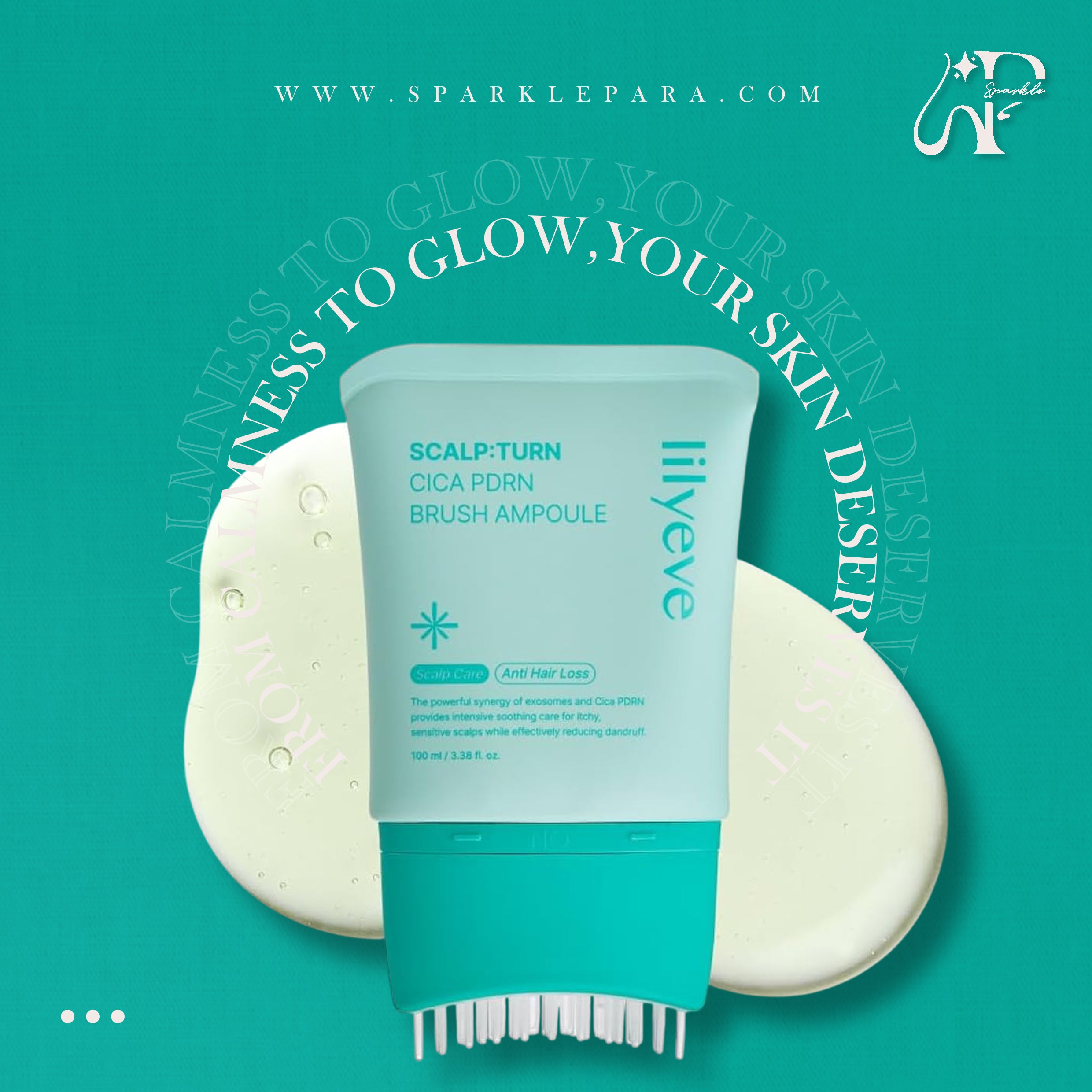 Lilyeve Scalp:Turn Cica PDRN Brush Ampoule