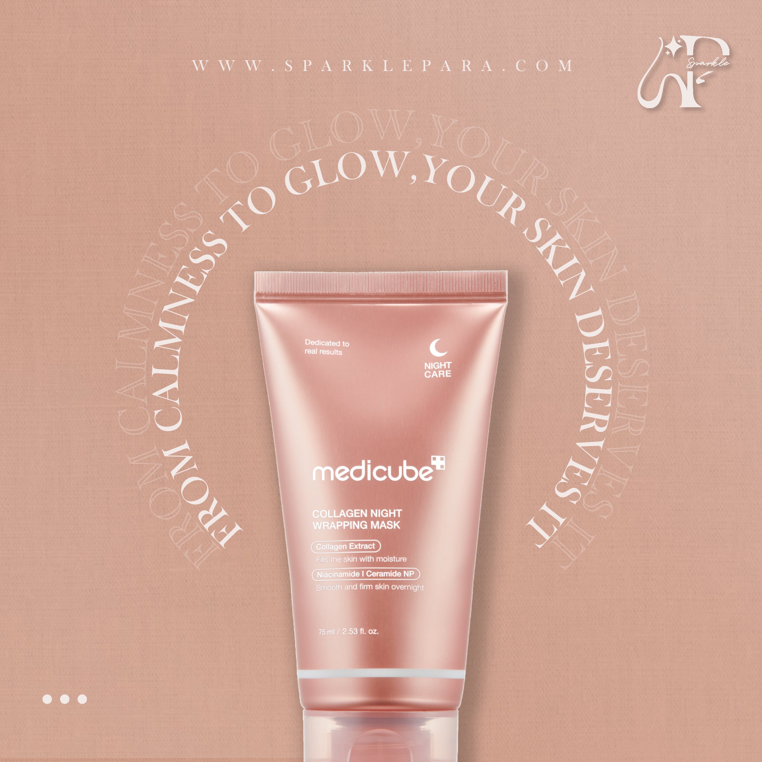 Medicube Collagen Night Wrapping Mask, 75 ml ‏