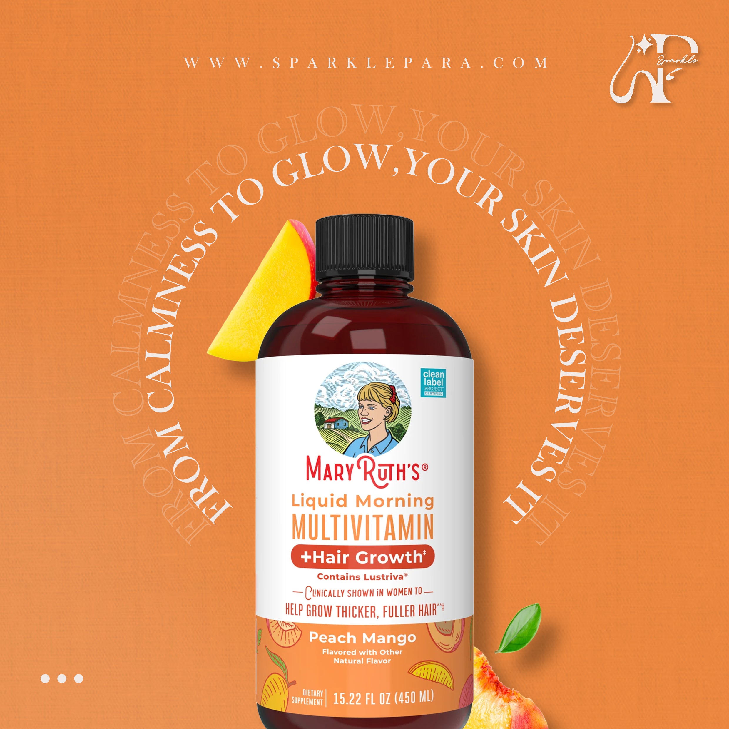 Mary Ruth's Liquid Morning Multivitamin + Hair Growth ‏