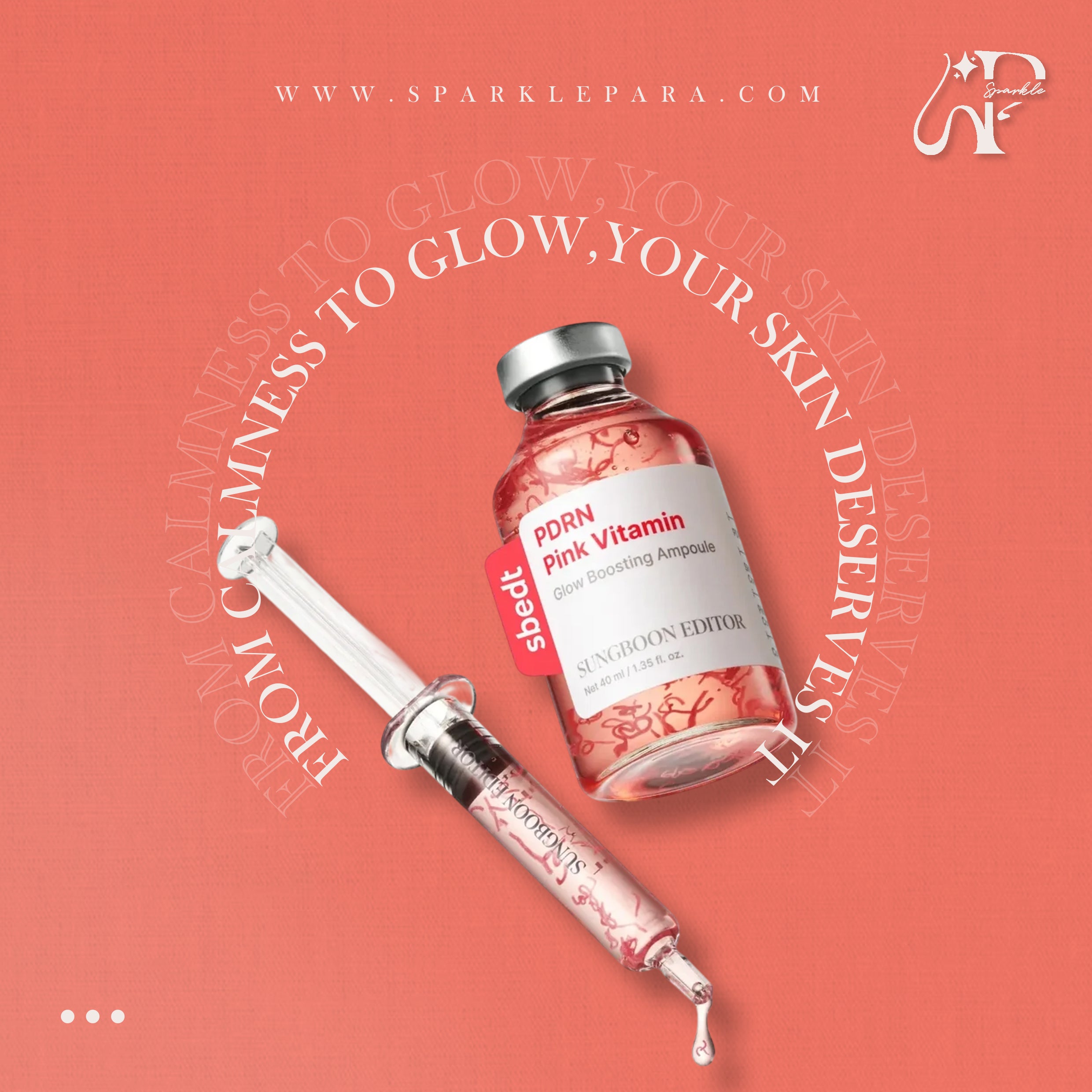 SUNGBOON EDITOR PDRN Pink Vitamin Glow Boosting Ampoule